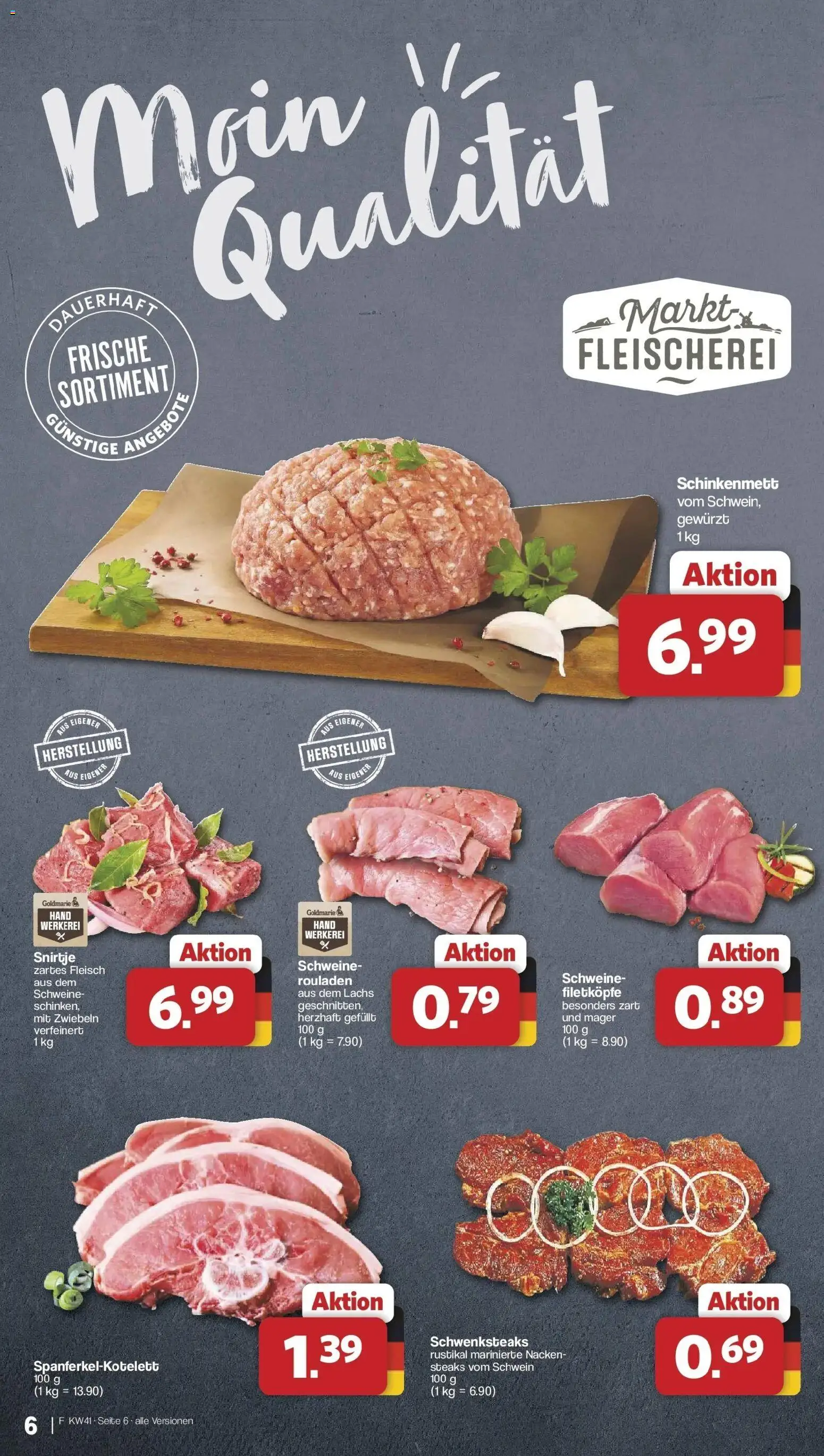 Famila Nordwest Aktueller Prospekt – gültig ab 05.10.2026 | Seite: 6 | Produkte: Lachs, Zwiebeln, Fleisch