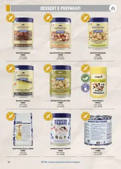 Anteprima del volantino Metro volantino Free From valido a partire dal 17/08/2026 | Pagina: 54 | Prodotti: Gelato, Pasta, Amarena, Dessert