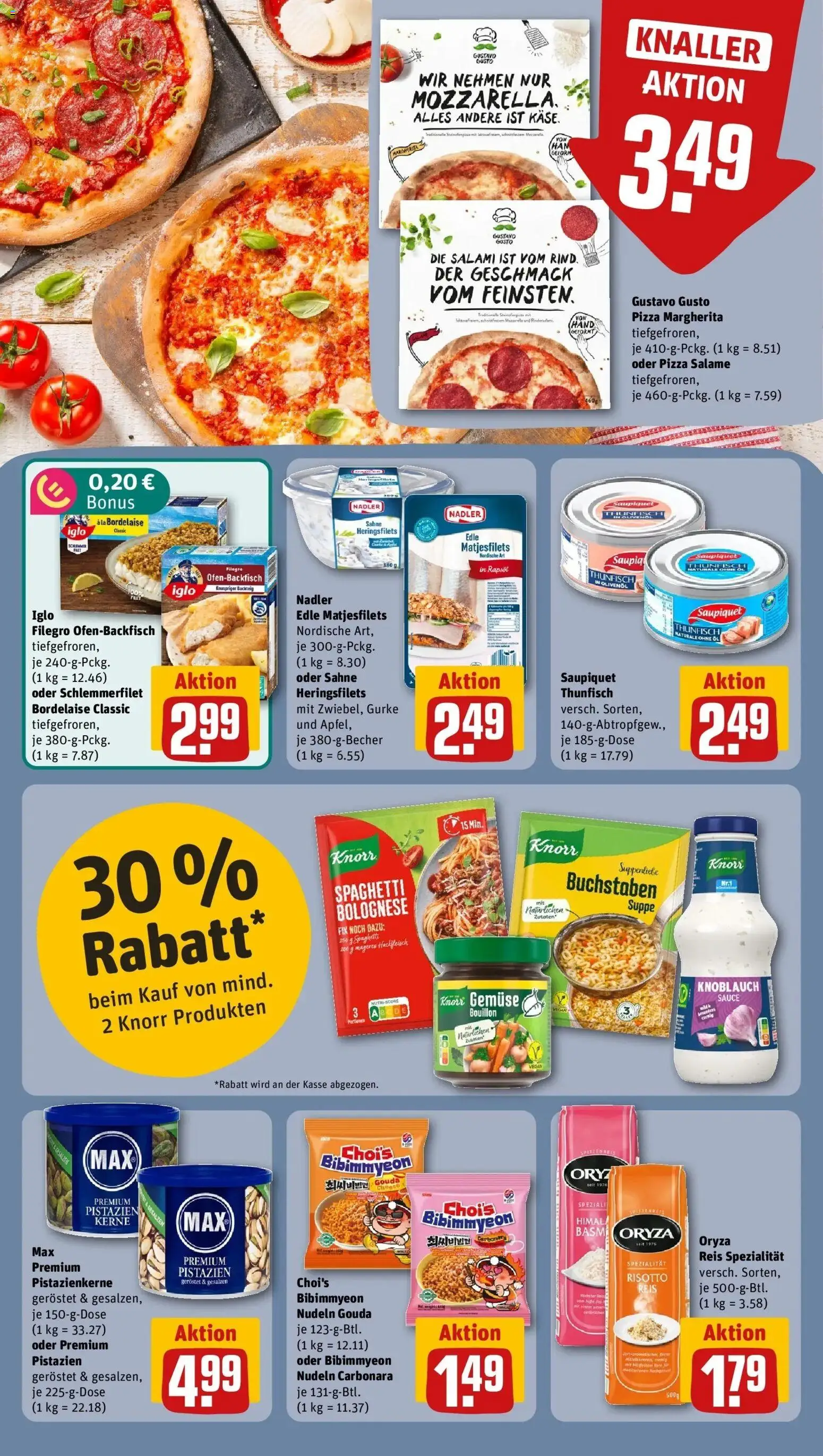 REWE Prospekt ab 14.09.2026 zum Blättern » Angebote | Seite: 16 | Produkte: Öl, Thunfisch, Rapsöl, Knorr