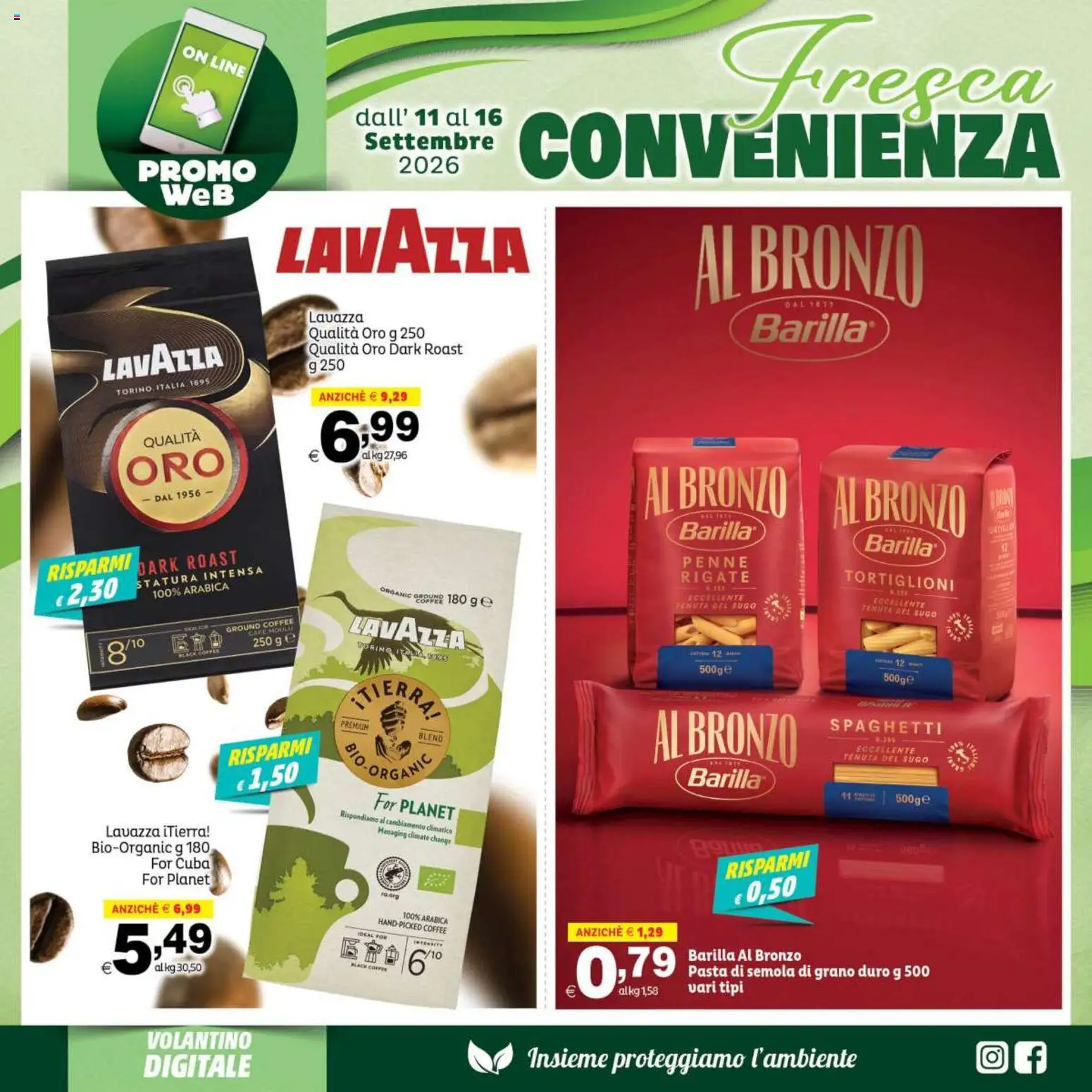 Volantino Elite Supermercati del 11/09/2026 | Pagina: 8 | Prodotti: Pasta, Semola, Sugo, Penne