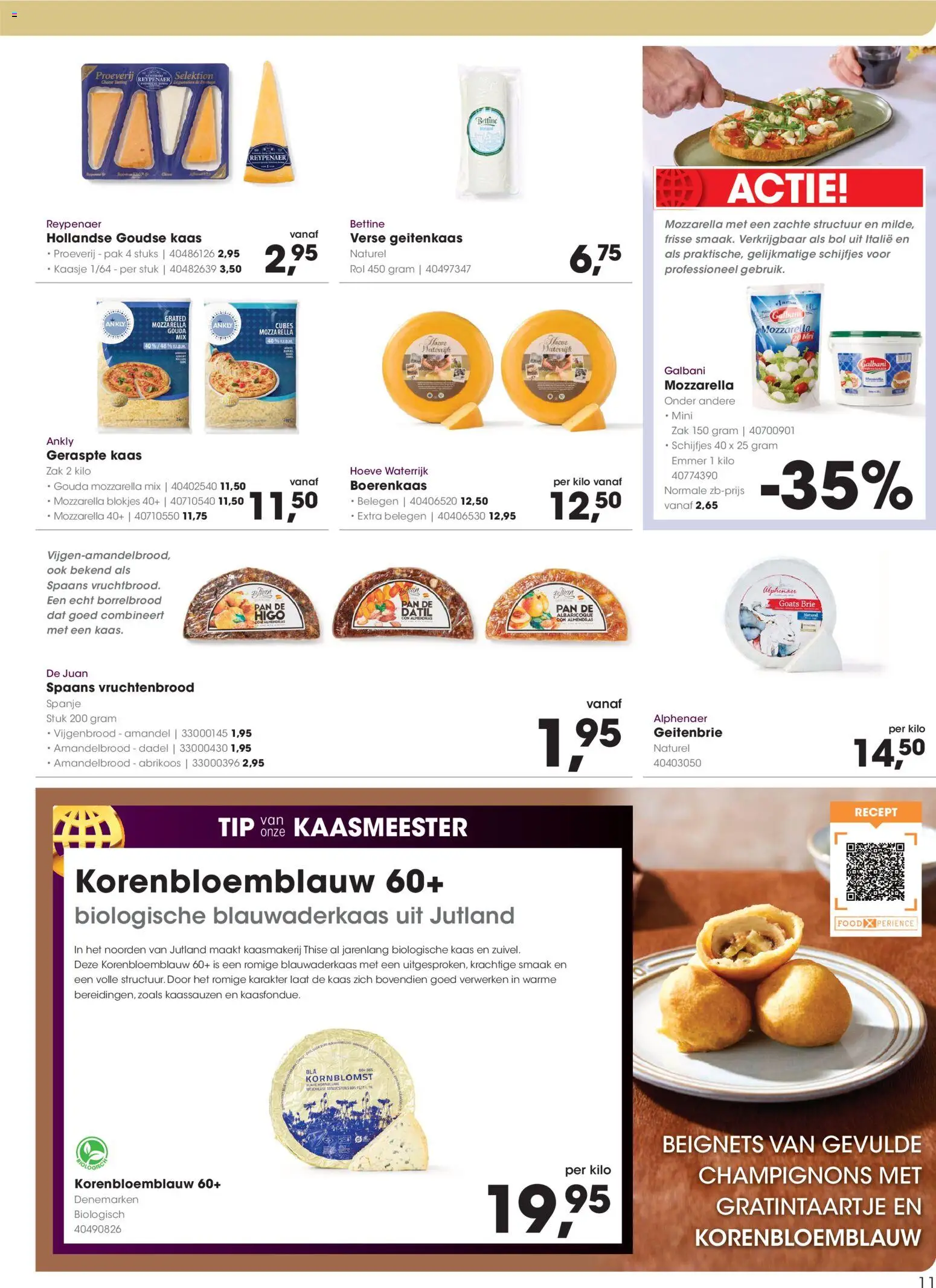 {H1} | Pagina: 11 | Producten: Kaas, Zak, Geraspte kaas, Geitenkaas