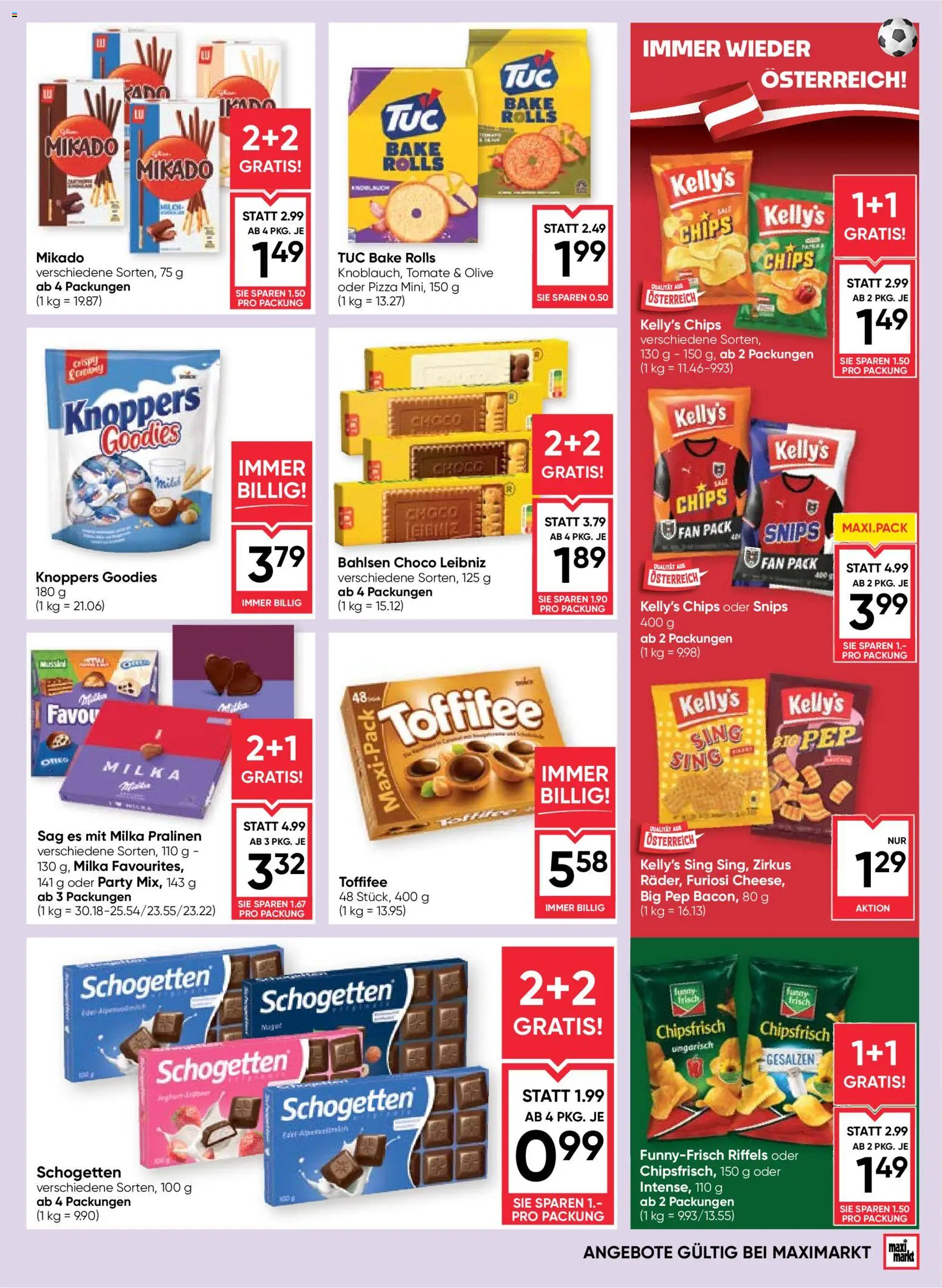 Maximarkt Flugblatt gültig ab 03.06.2026 | Seite: 11 | Produkte: Chips, Pizza