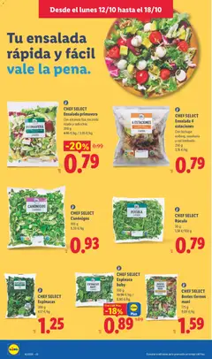 Vista previa Lidl folleto válido desde el 12/10/2026 | Página: 6 | Productos: Espinaca, Col, Espinacas baby, Espinacas