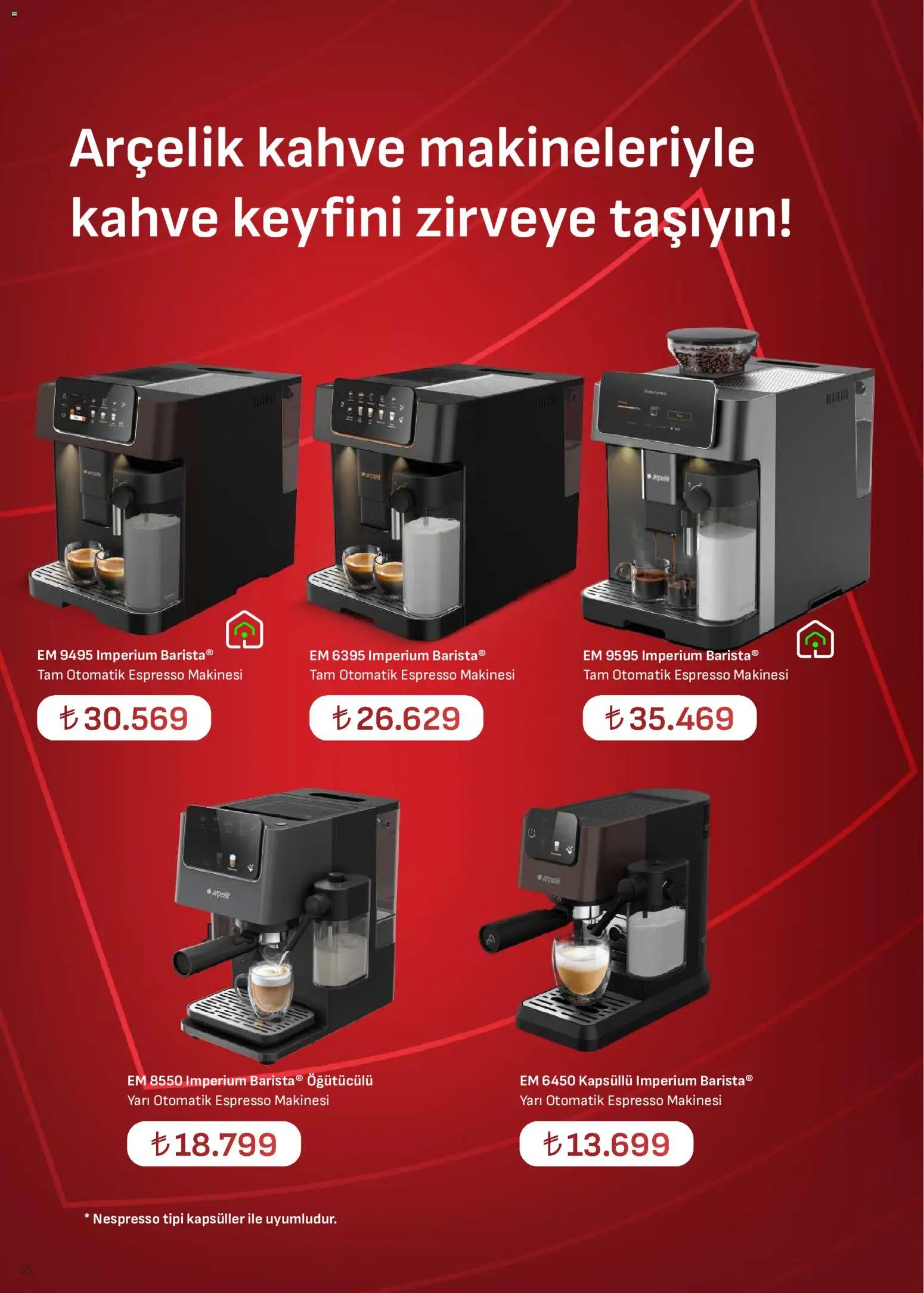 Arçelik Katalog - 17 Ağustos 2026 tarihinden itibaren geçerlidir | Sayfa: 45