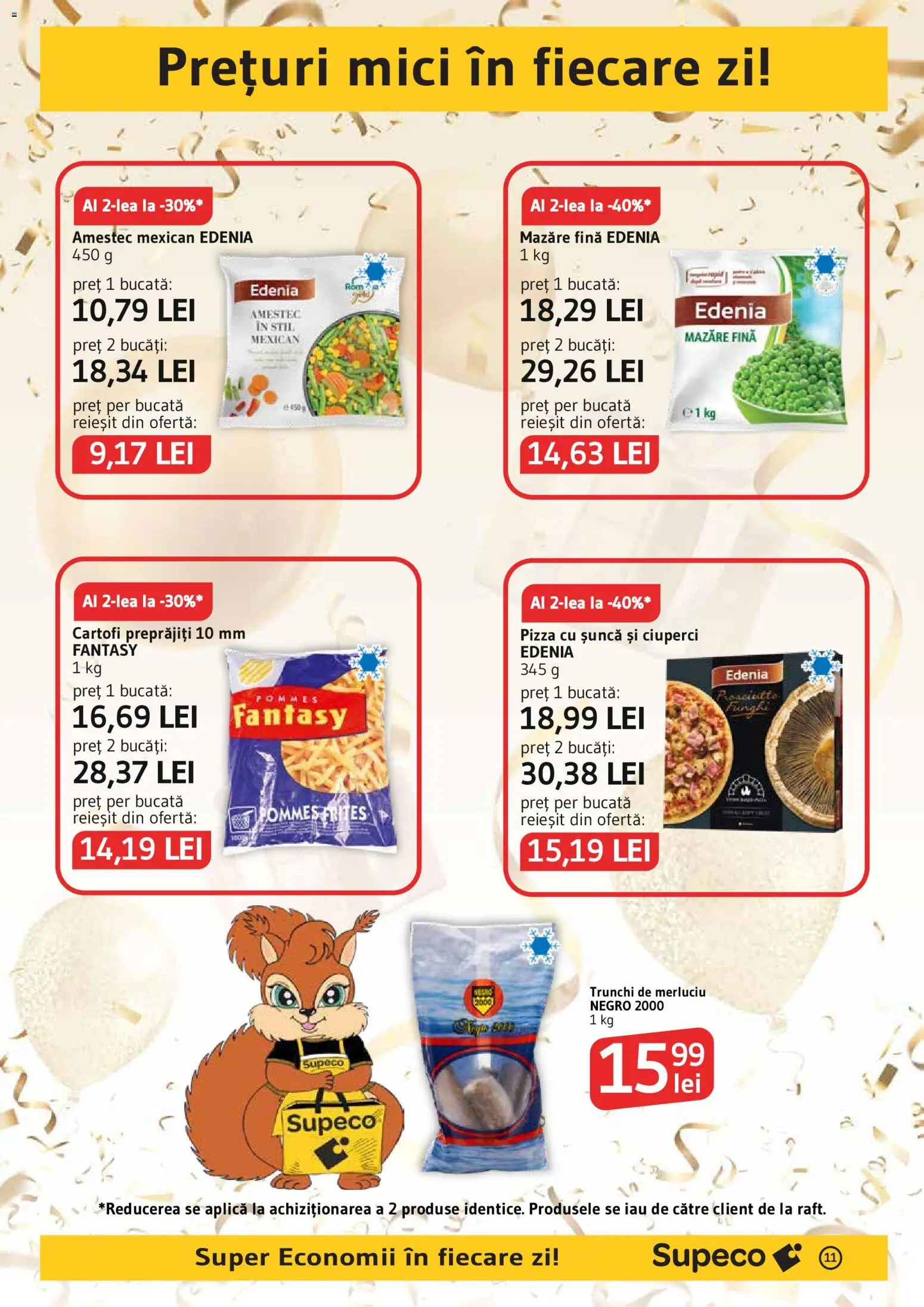 Noul catalog Supeco – valabil de la 03.09.2026 | Pagină: 11 | Produse: Mici, Ciuperci, Pizza, Cartofi