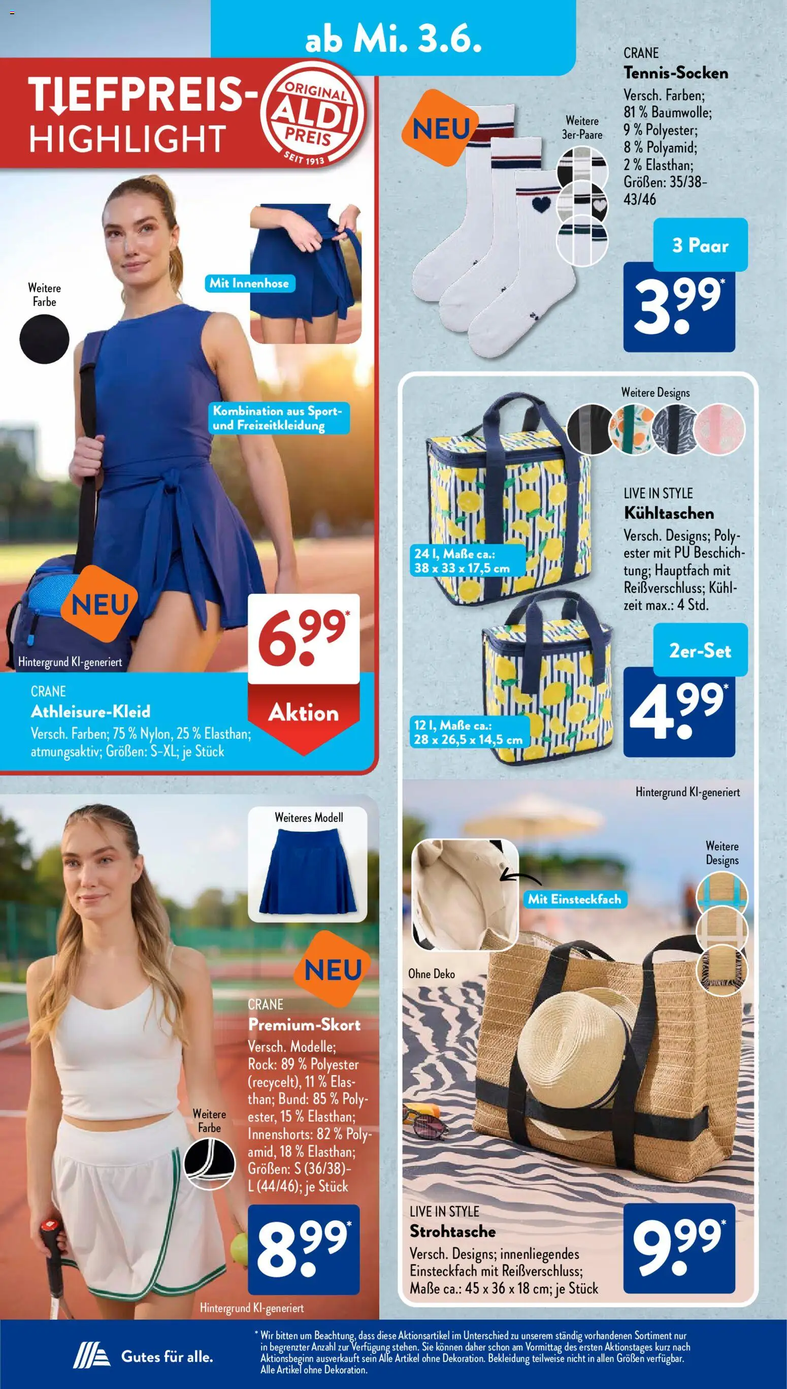 Aldi Süd Prospekt 	 – gültig ab 01.06.2026 | Seite: 12 | Produkte: Bekleidung, Rock