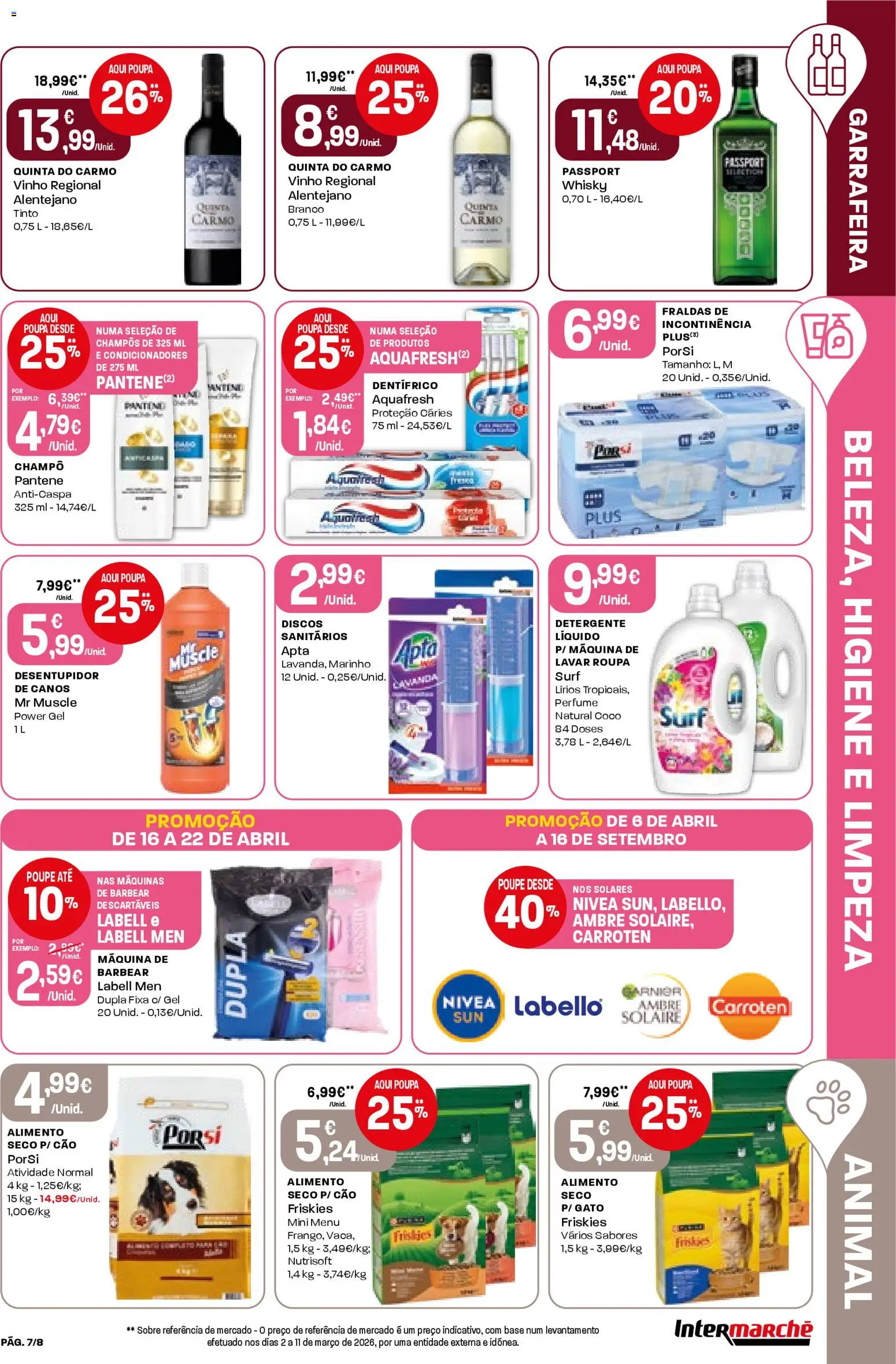 Intermarché Folheto Mini │ válido de 16.04.2026 | Página: 7 | Produtos: Fraldas, Perfume, Base, Detergente