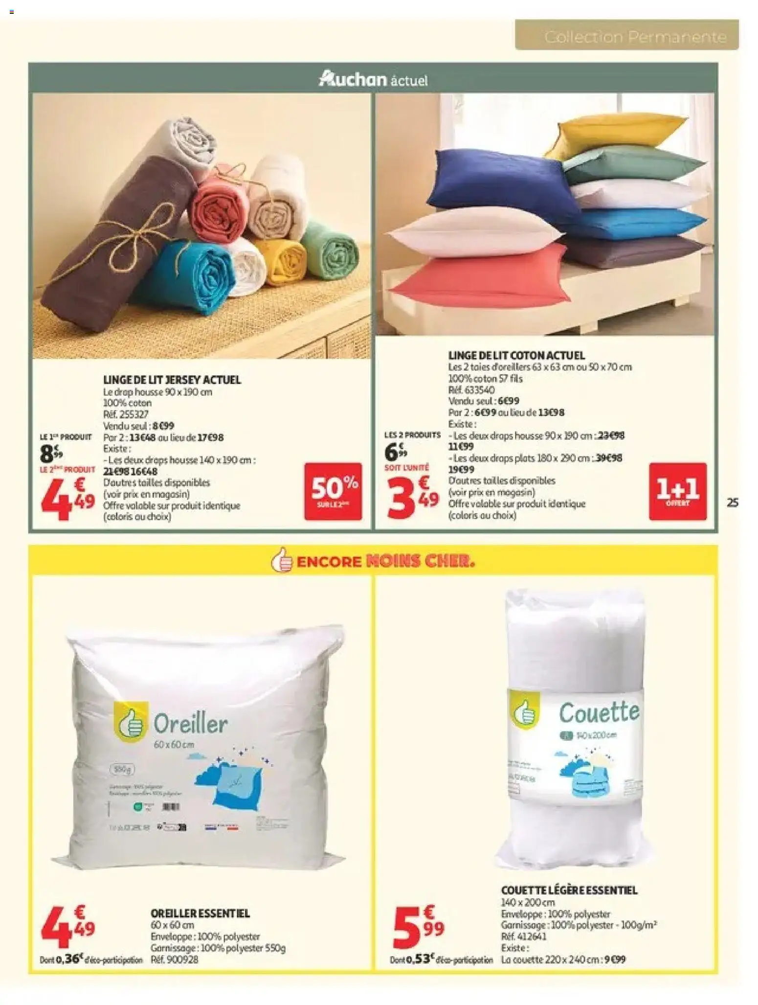 {H1} | Page: 25 | Produits: Coton, Oreiller, Drap housse, Couette