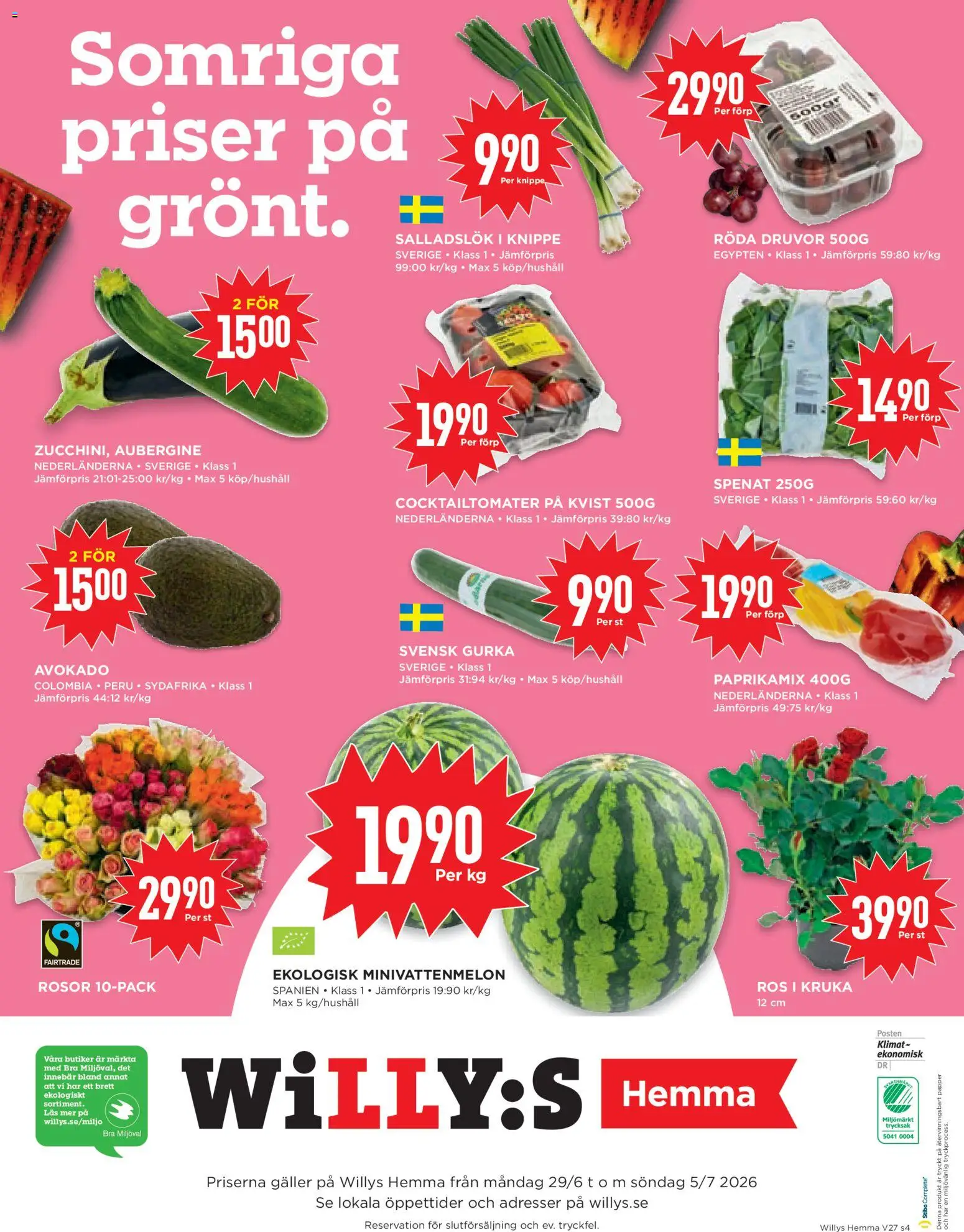 Willys reklamblad aktuell från 29/06/2026 | Sida: 4