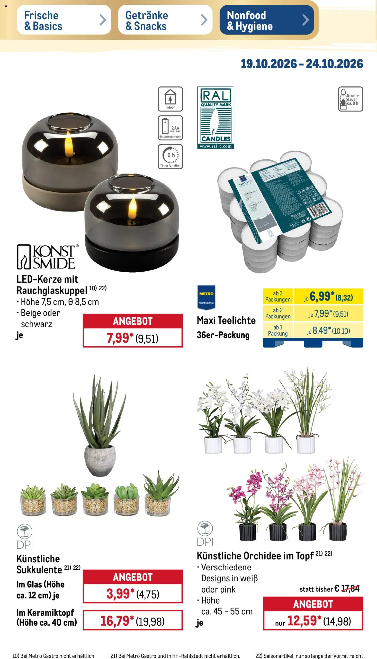 Metro Prospekt – gültig ab 19.10.2026 | Seite: 48 | Produkte: Orchidee