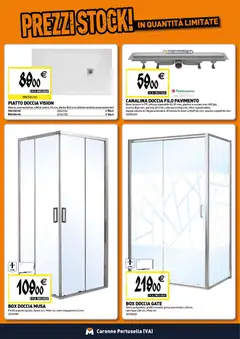 Anteprima del volantino Tecnomat catalogo valido a partire dal 27/08/2026 | Pagina: 2 | Prodotti: Porta, Porta scorrevole, Box doccia, Piatto