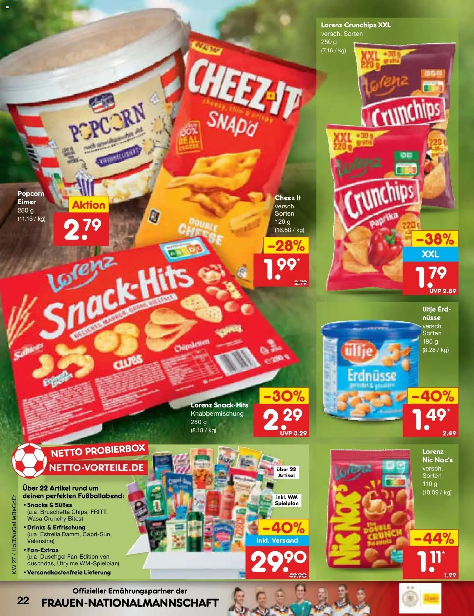 Netto Marken-Discount Prospekt Kremmen – gültig ab 29.06.2026 | Seite: 32 | Produkte: Erdnüsse, Paprika, Lorenz crunchips, Nüsse