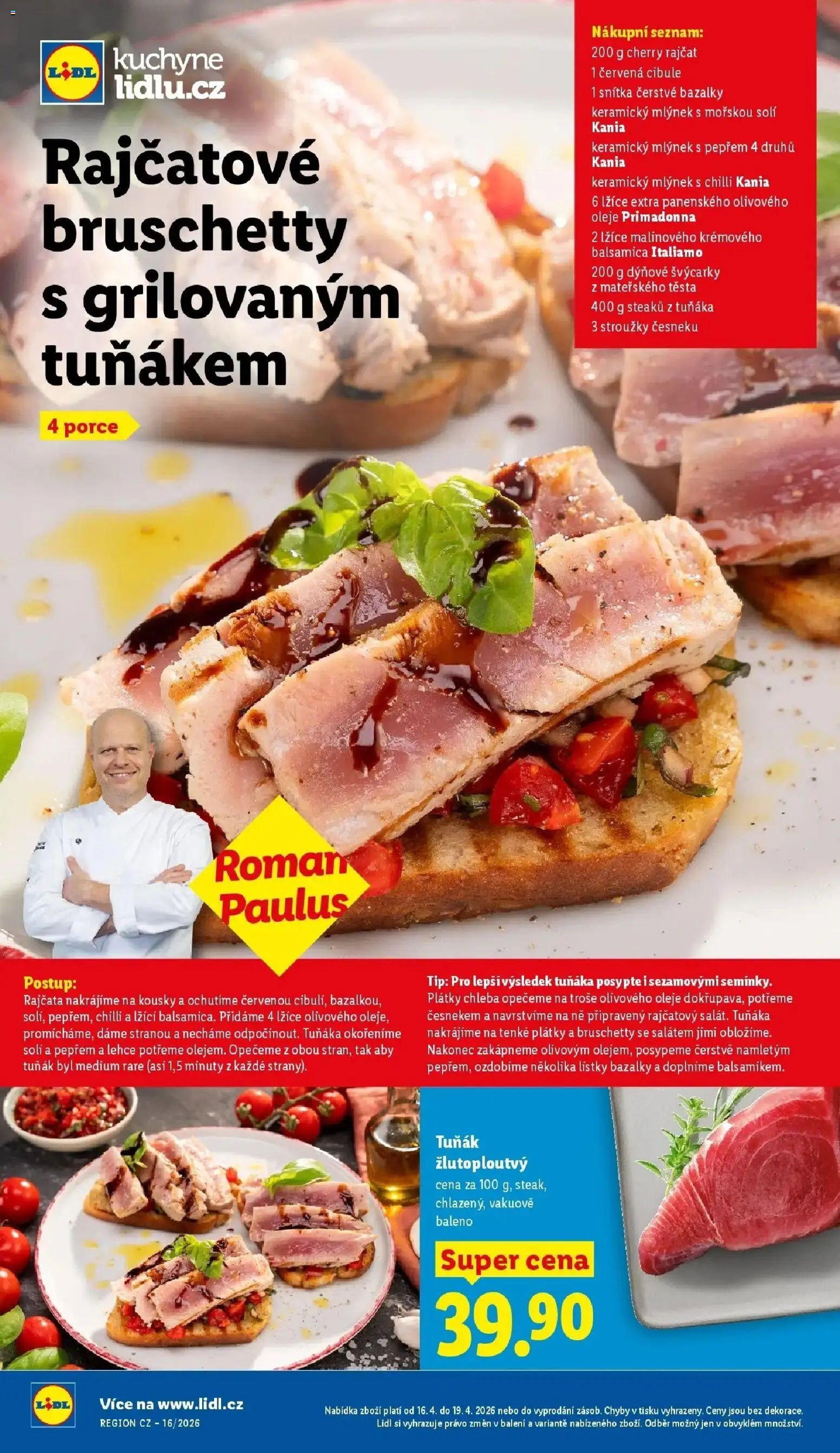 Lidl aktuální leták od 16.04.2026 | Strana: 23 | Produkty: Tuňák, Oleje, Cibule, Kuchyně
