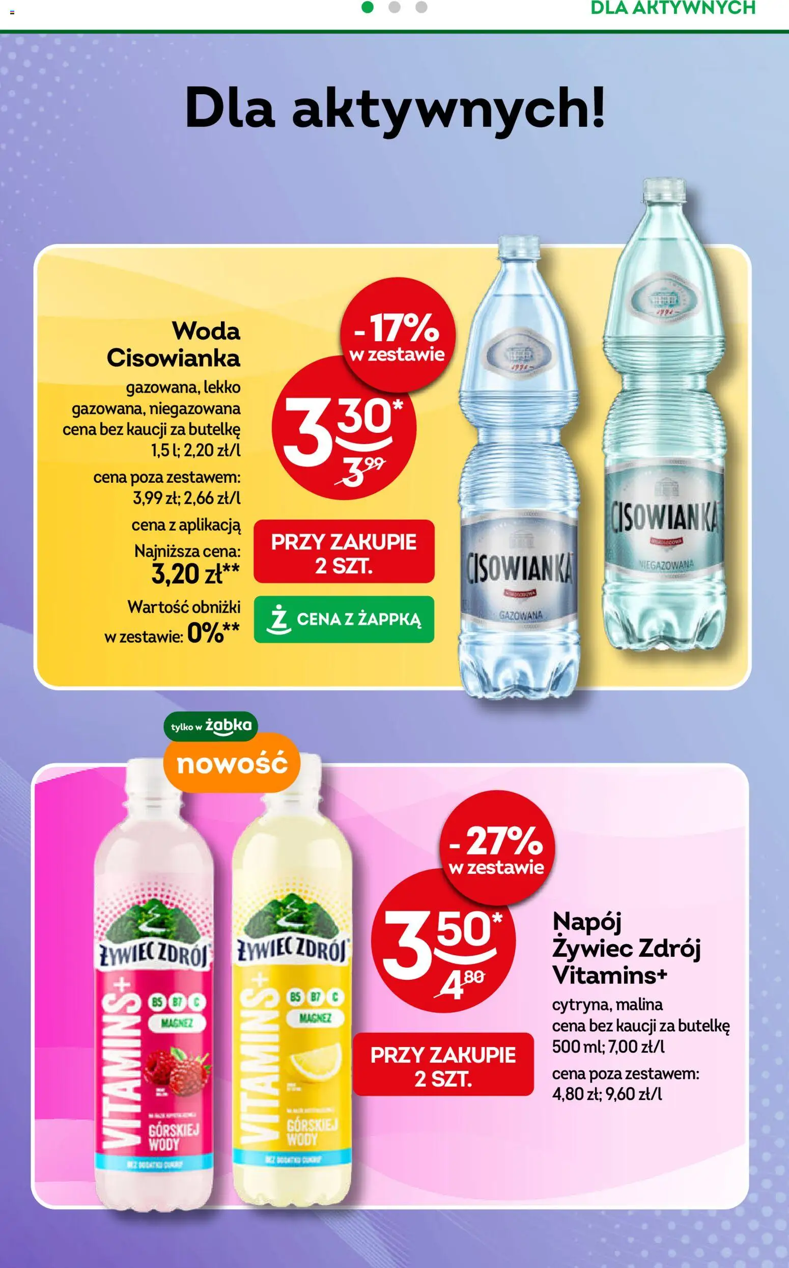Żabka gazetka od 20.05.2026 | Strona: 90 | Produkty: Malina, Woda