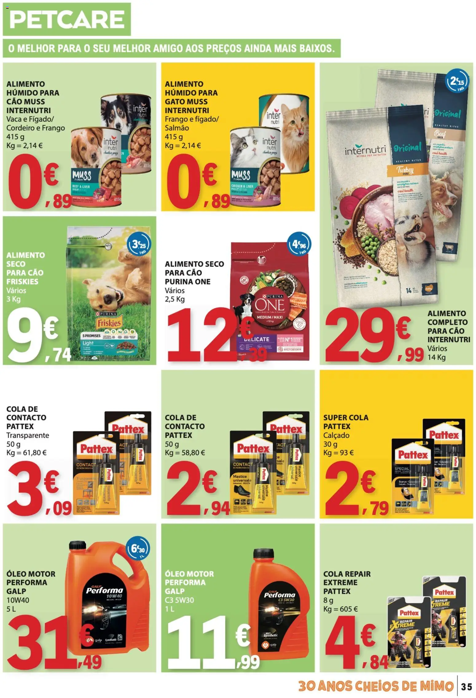 E.Leclerc folheto │ válido de 16/07/2026 | Página: 35 | Produtos: Purina one, Frango, Salmão, Óleo