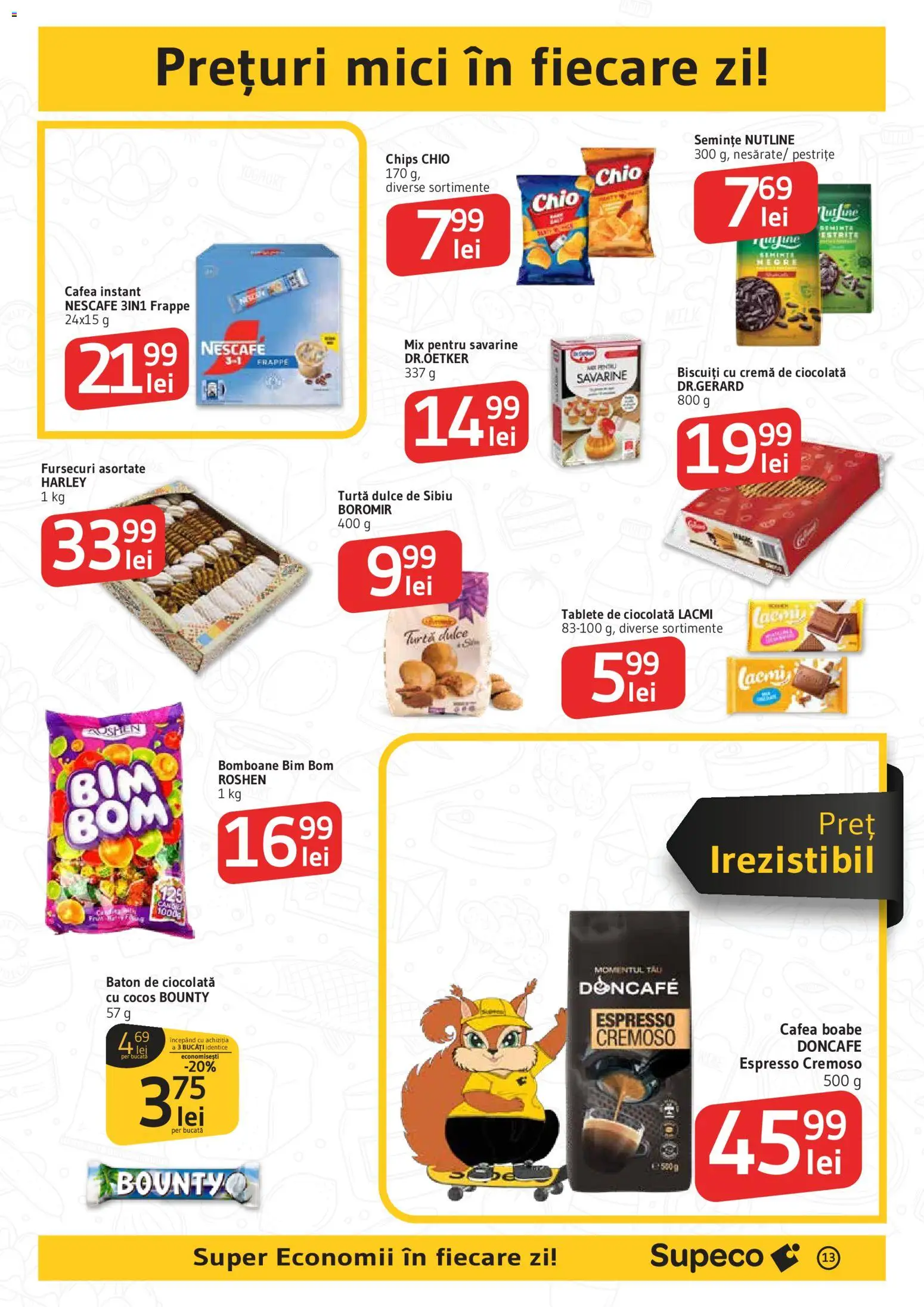 Noul catalog Supeco – valabil de la 30.04.2026 | Pagină: 13 | Produse: Mici, Ciocolată, Biscuiți, Turtă dulce