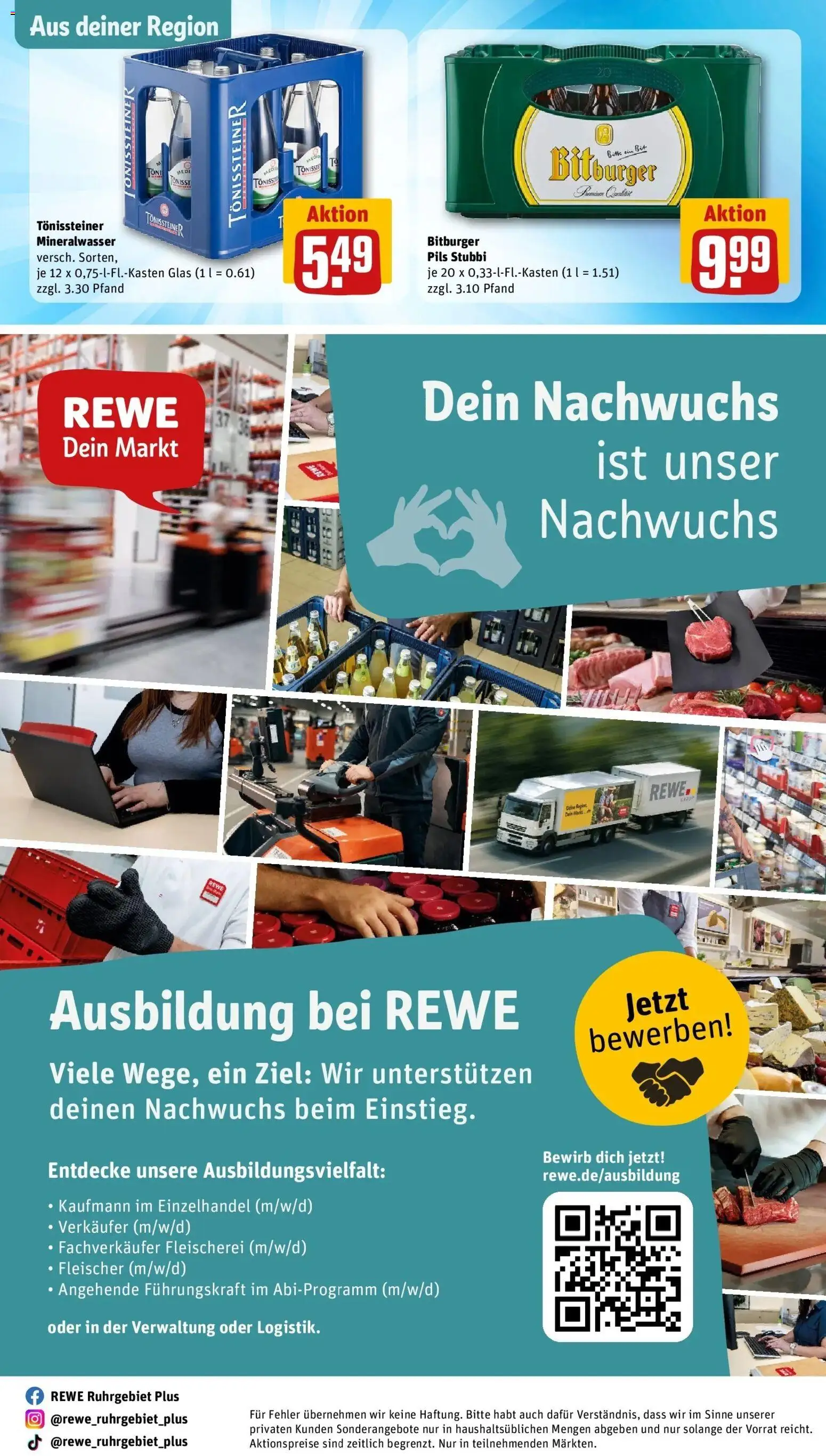 REWE Prospekt ab 07.09.2026 zum Blättern » Angebote | Seite: 30 | Produkte: Bitburger, Pils, Mineralwasser