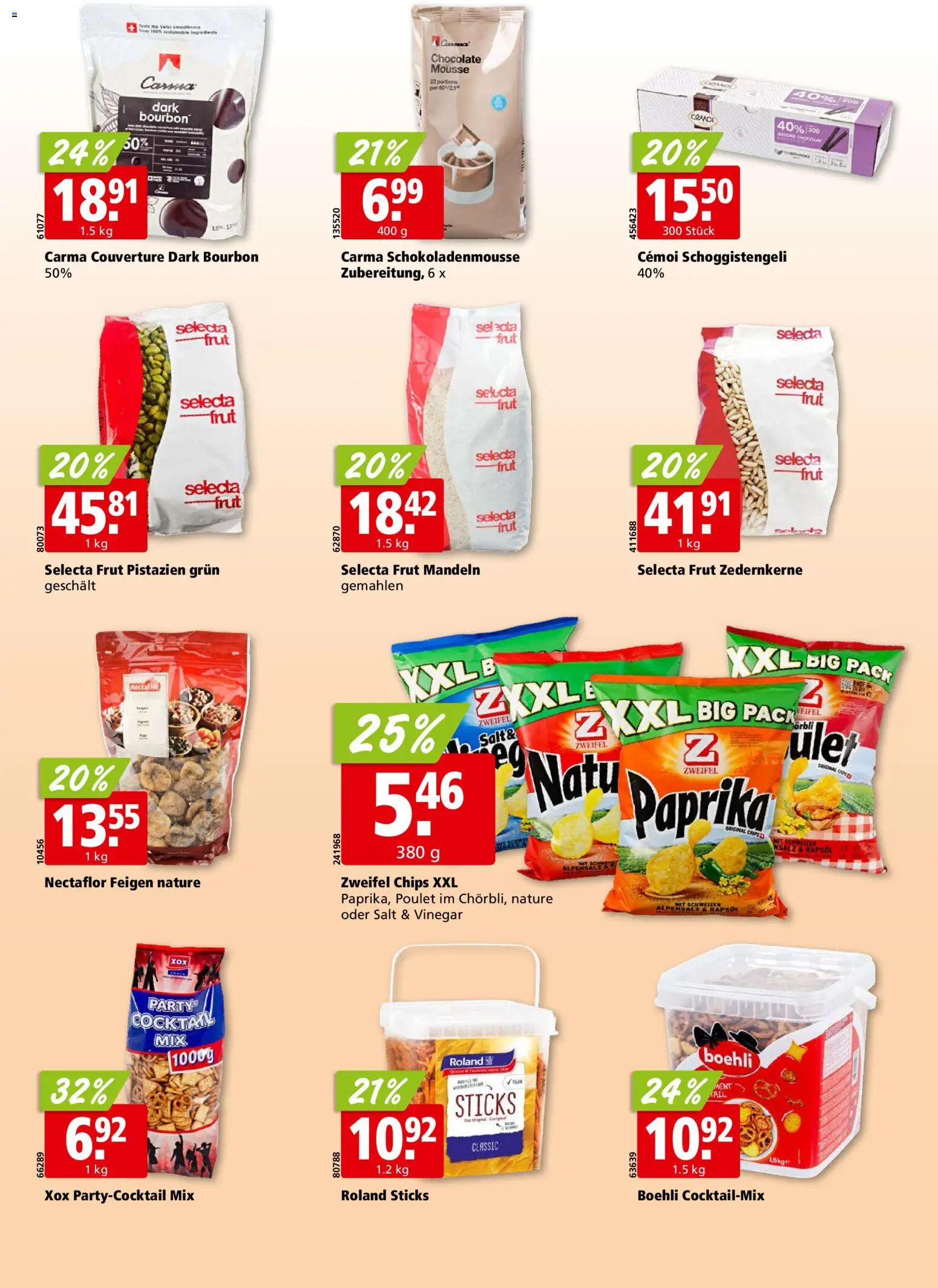 Aligro aktionen Chavannes, Matran, Genf, Sitten – gültig ab 27.07.2026 | Seite: 20 | Produkte: Rapsöl, Bourbon, Chips