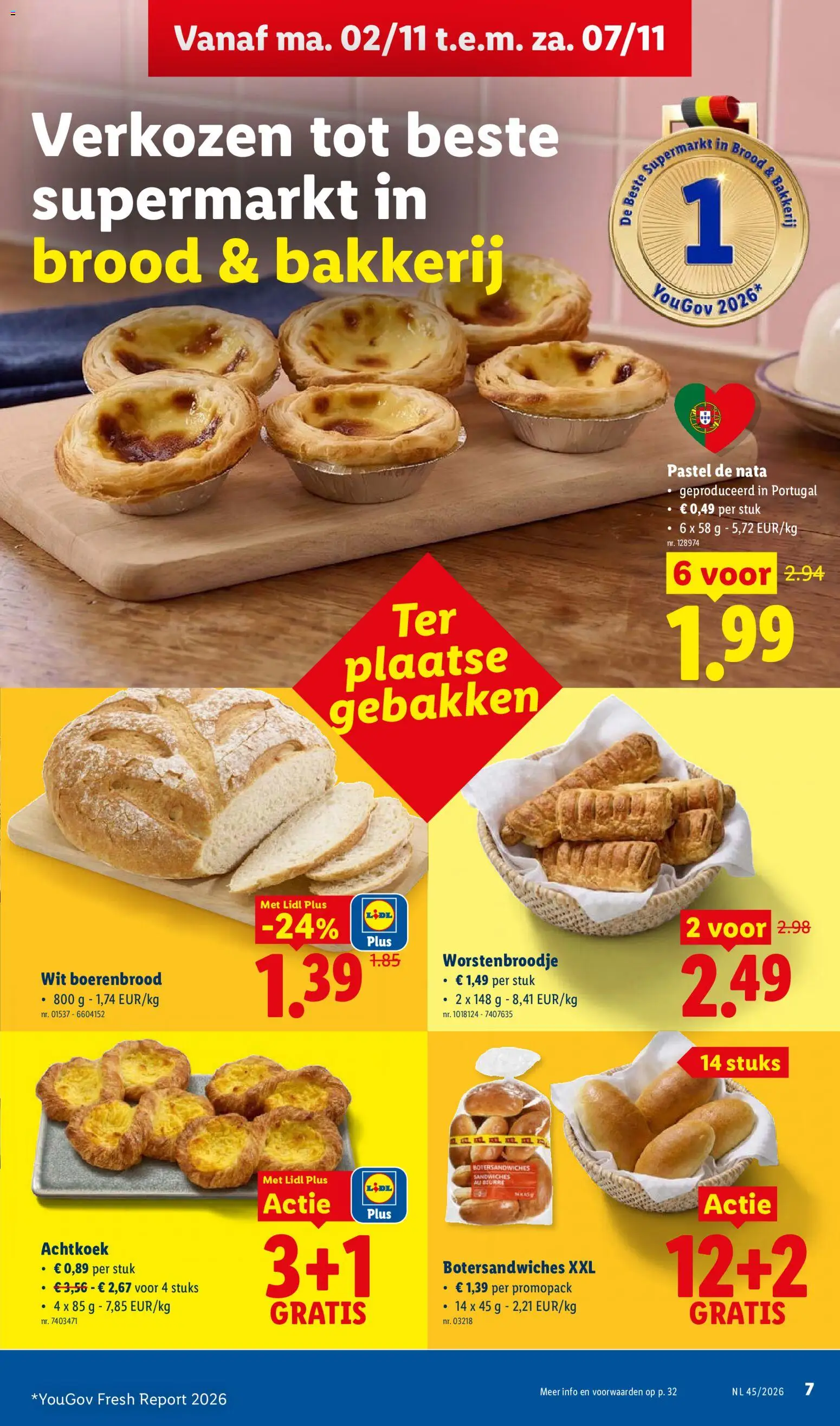 {H1} | Pagina: 7 | Producten: Sandwich, Bakkerij, Brood
