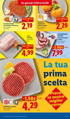 Anteprima del volantino Panzerotti di pollo con provola e speck, 220 g confezione valido a partire dal 17/09/2026 | Pagina: 9