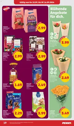 Penny Markt Flugblatt ab 10.09.2026 gültig | Seite: 19 | Produkte: Mandel, Pfeffer, Vollmilch, Butter