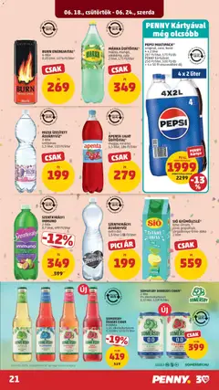 BURN ENERGIAITAL*, 0,25 liter, 1076 Ft/liter - amely érvényes a következő dátumtól: 18.06.2026 | Oldal: 23