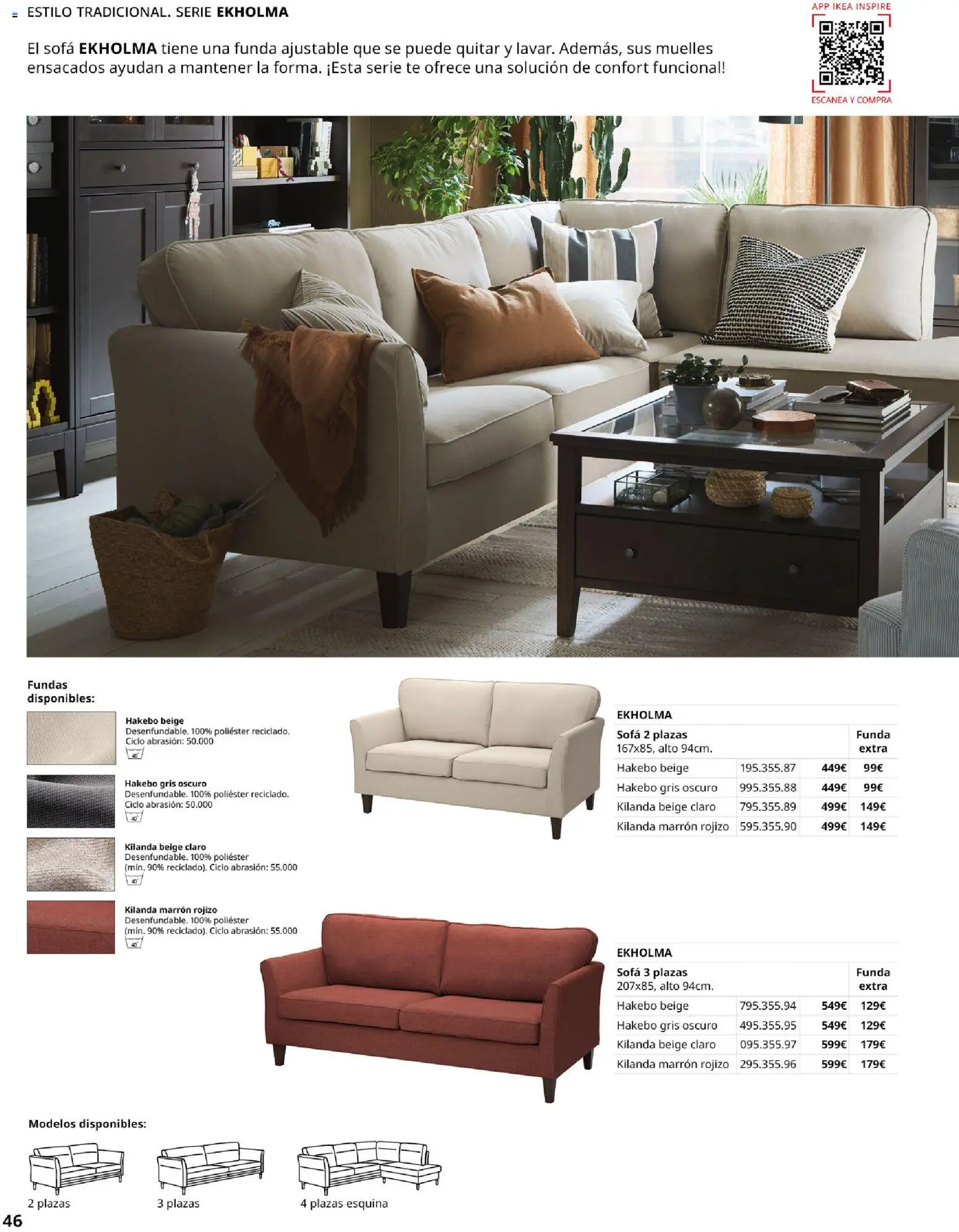 IKEA - Sofás │ válido desde el 28/09/2026 | Página: 46 | Productos: Té, Funda, Sofá