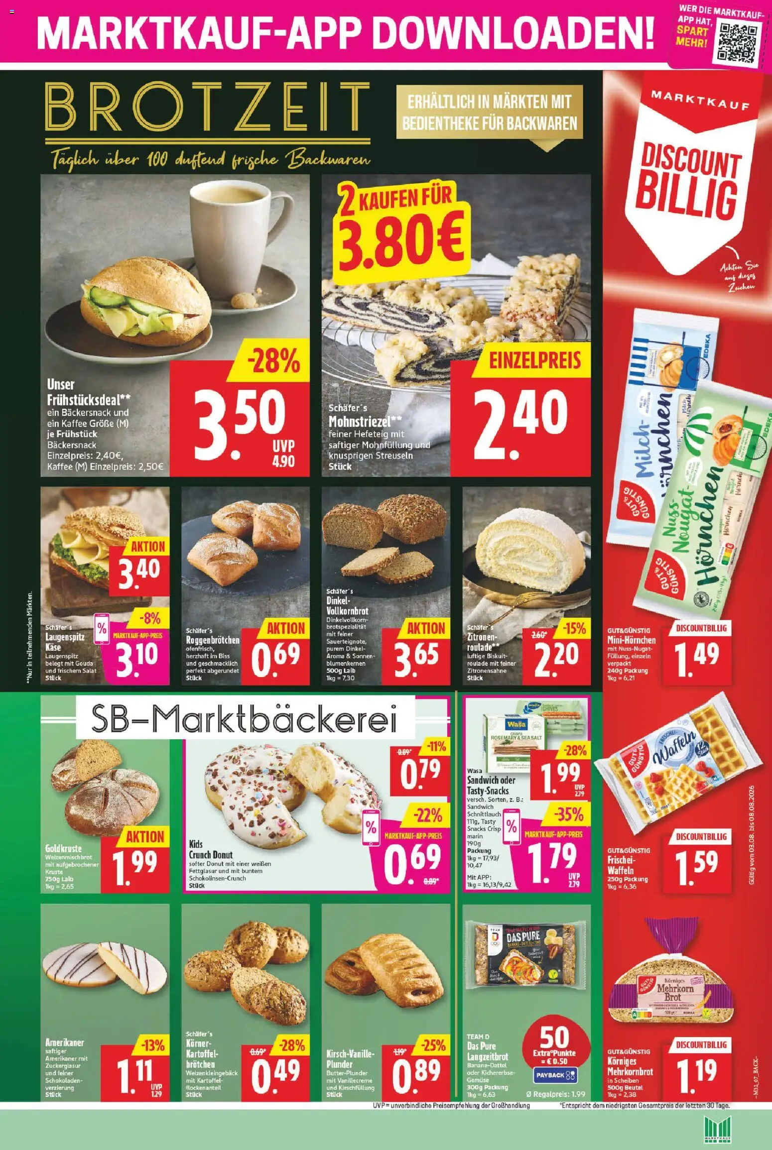 Marktkauf Prospekt – gültig ab 03.08.2026 | Seite: 7 | Produkte: Milch, Käse, Vollkornbrot, Zitronen