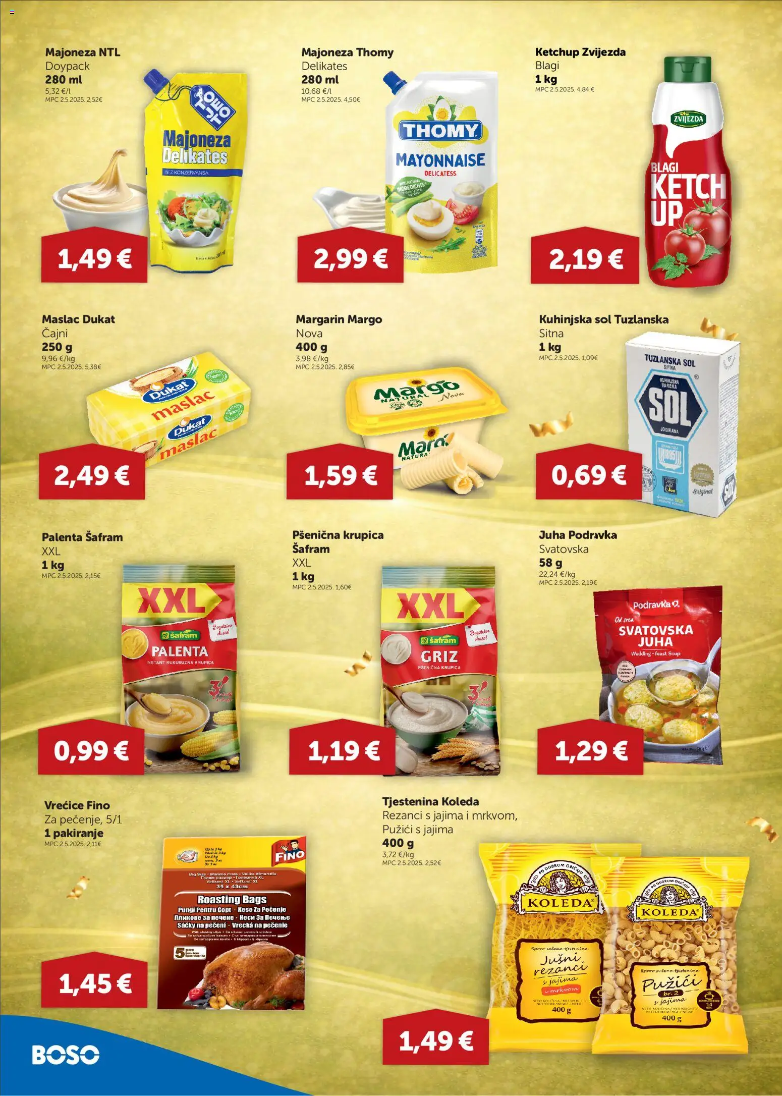 Boso katalog | vrijedi od 13.08.2026 | Stranica: 6 | Proizvodi: Griz, Krupica, Rezanci, Juha