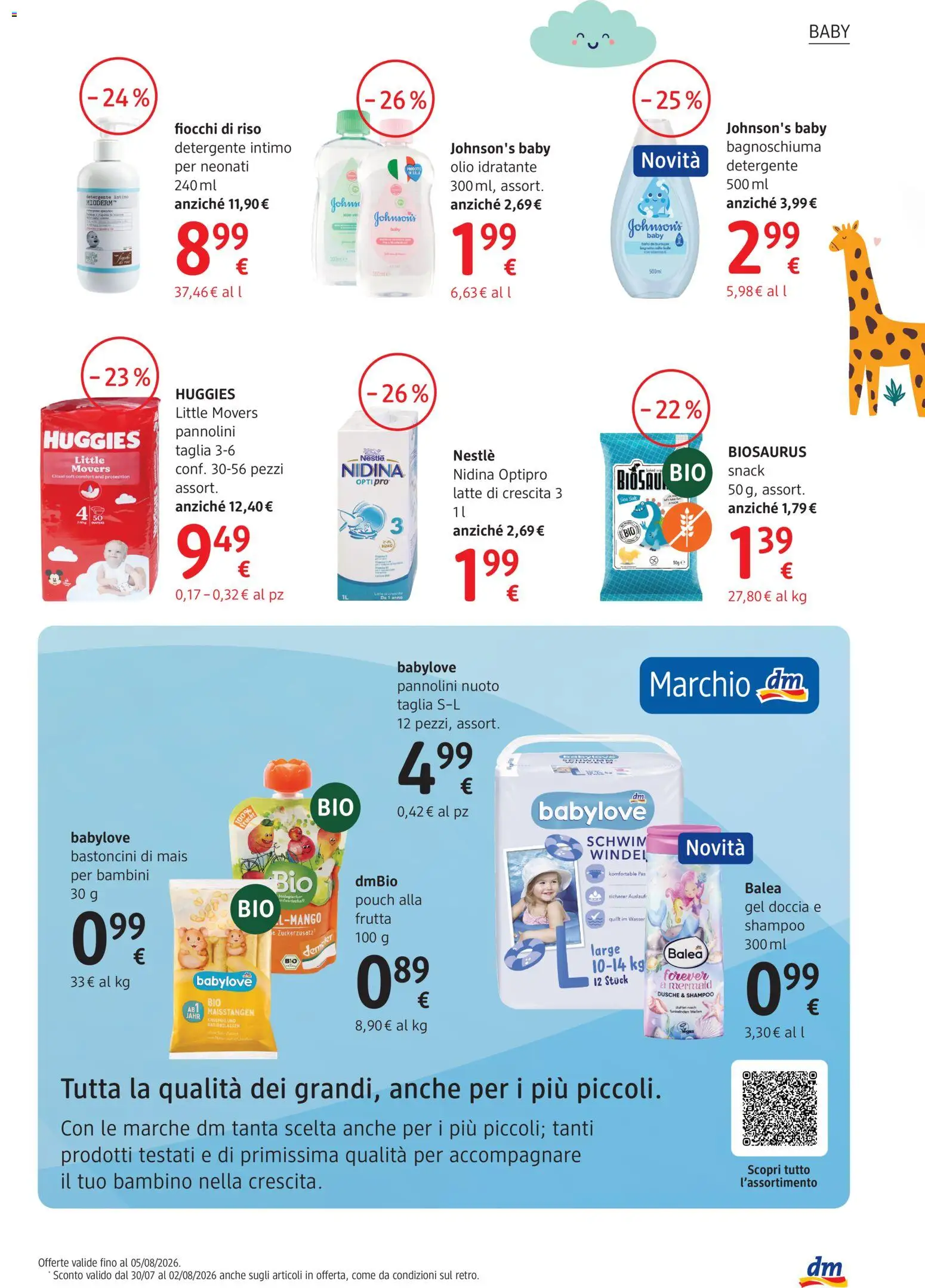 Volantino dm drogerie markt del 30/07/2026 | Pagina: 11 | Prodotti: Shampoo, Detergente, Mais, Doccia