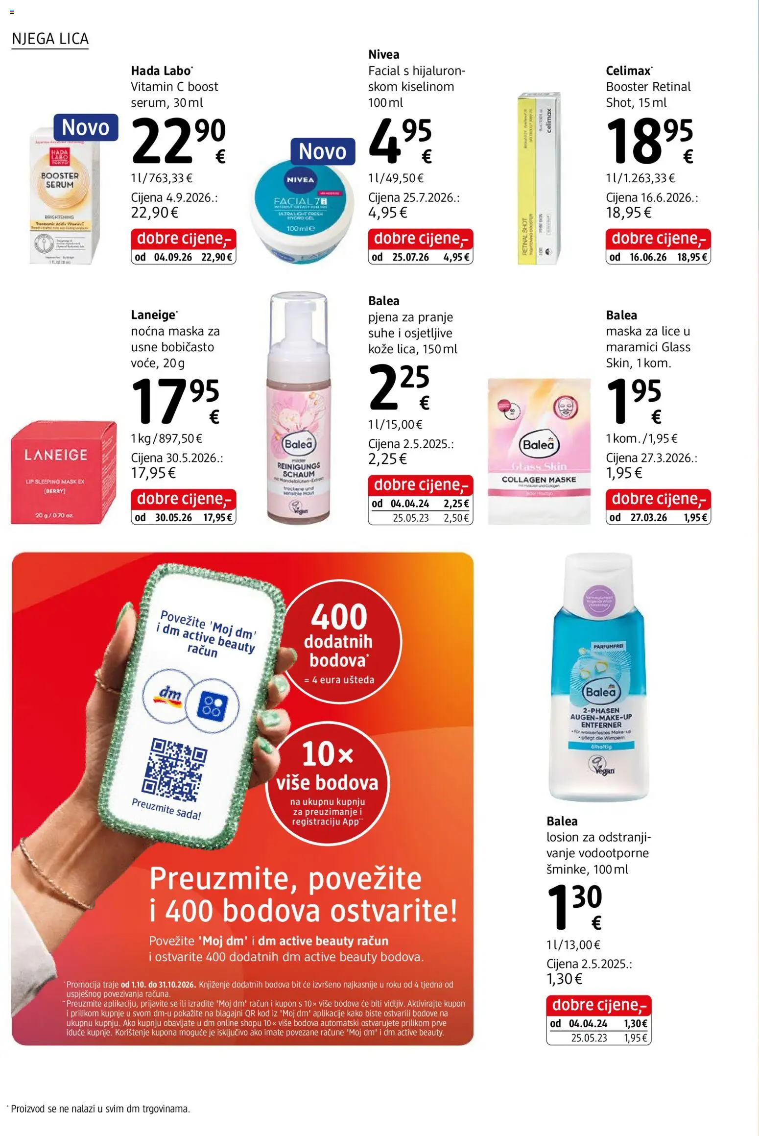 DM katalog | vrijedi od 01.10.2026 | Stranica: 26 | Proizvodi: Maske, Maska, Pjena, Nivea