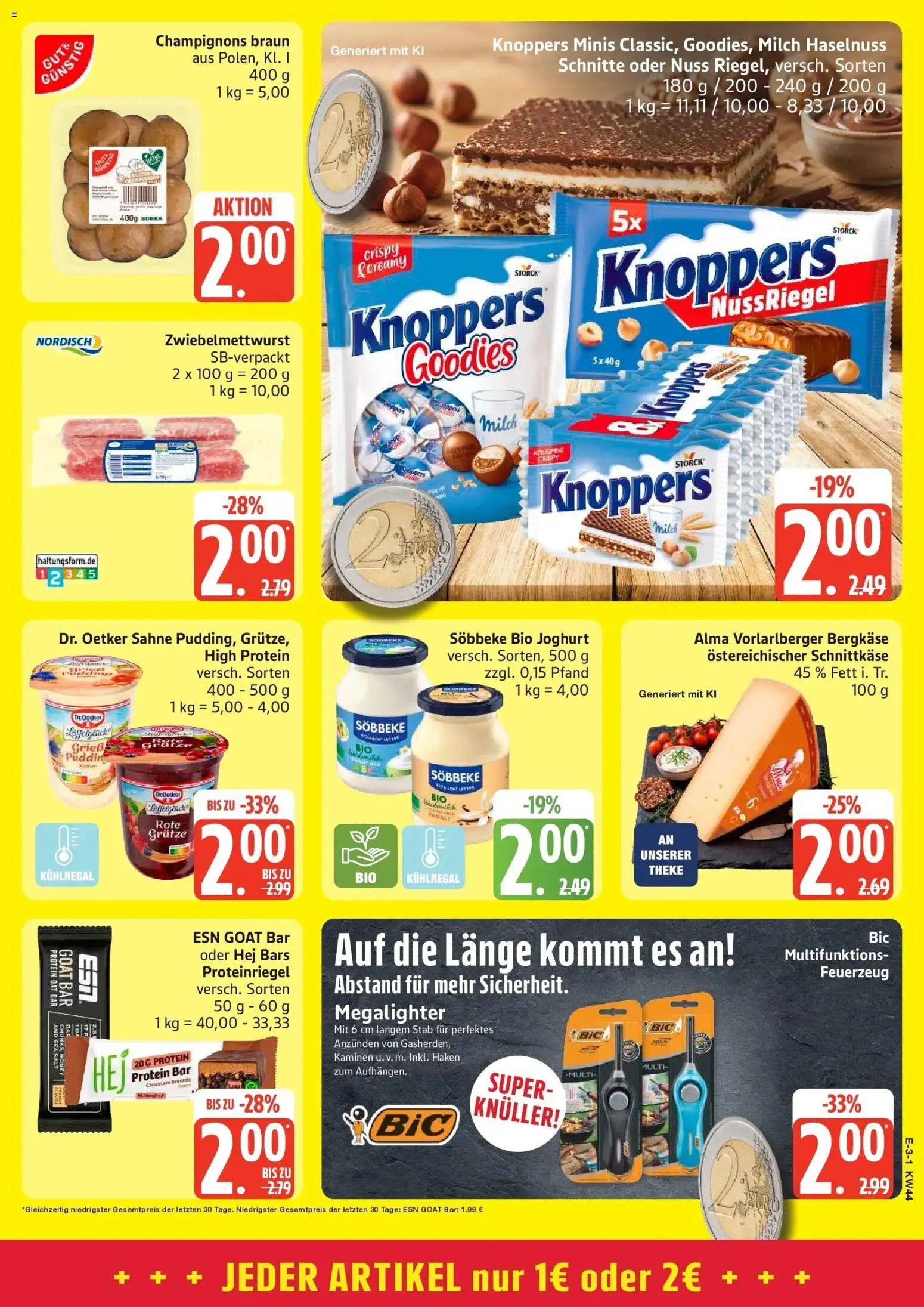 Edeka Prospekt Großenwiehe (ab 26.10.2026) » Angebote Online | Seite: 3 | Produkte: Milch, Pudding, Vanille, Knoppers