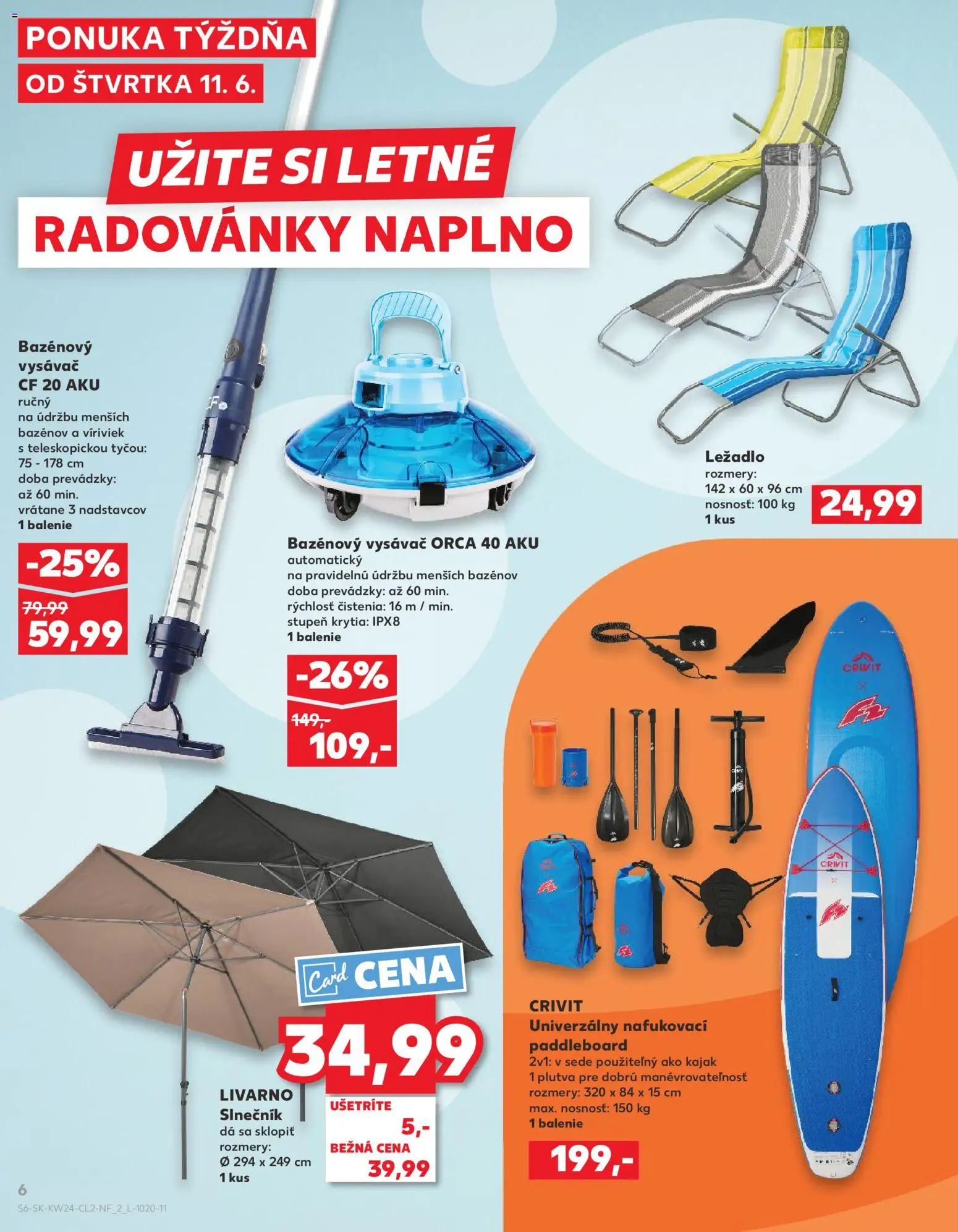 Kaufland SK akciós ujság - amely érvényes a következő dátumtól: 11.06.2026 | Oldal: 6