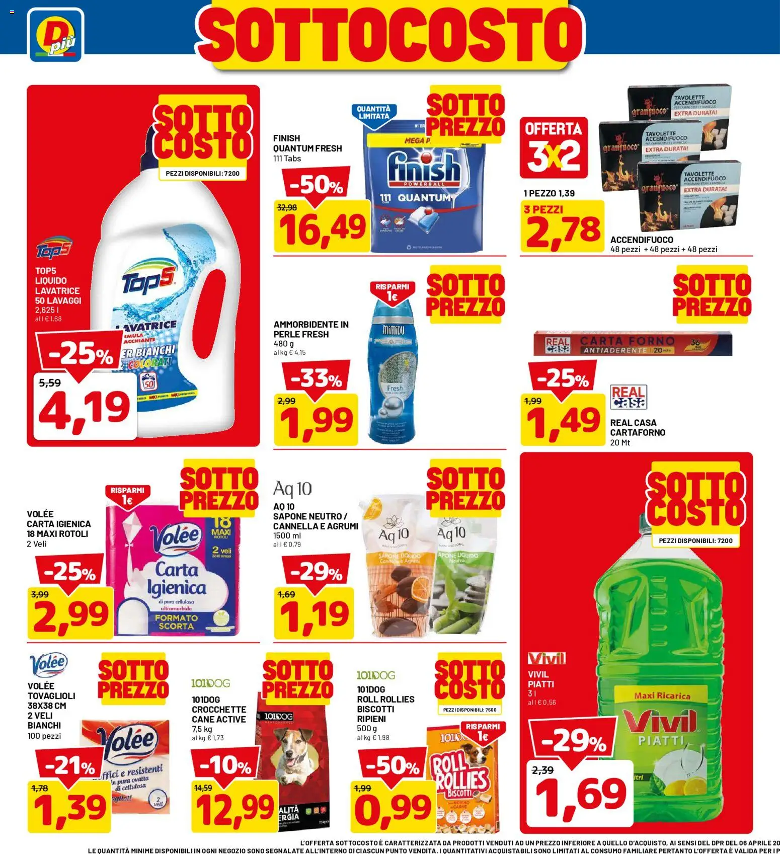 Volantino D Più del 01/10/2026 | Pagina: 8 | Prodotti: Ammorbidente, Piatti, Biscotti, Carta forno