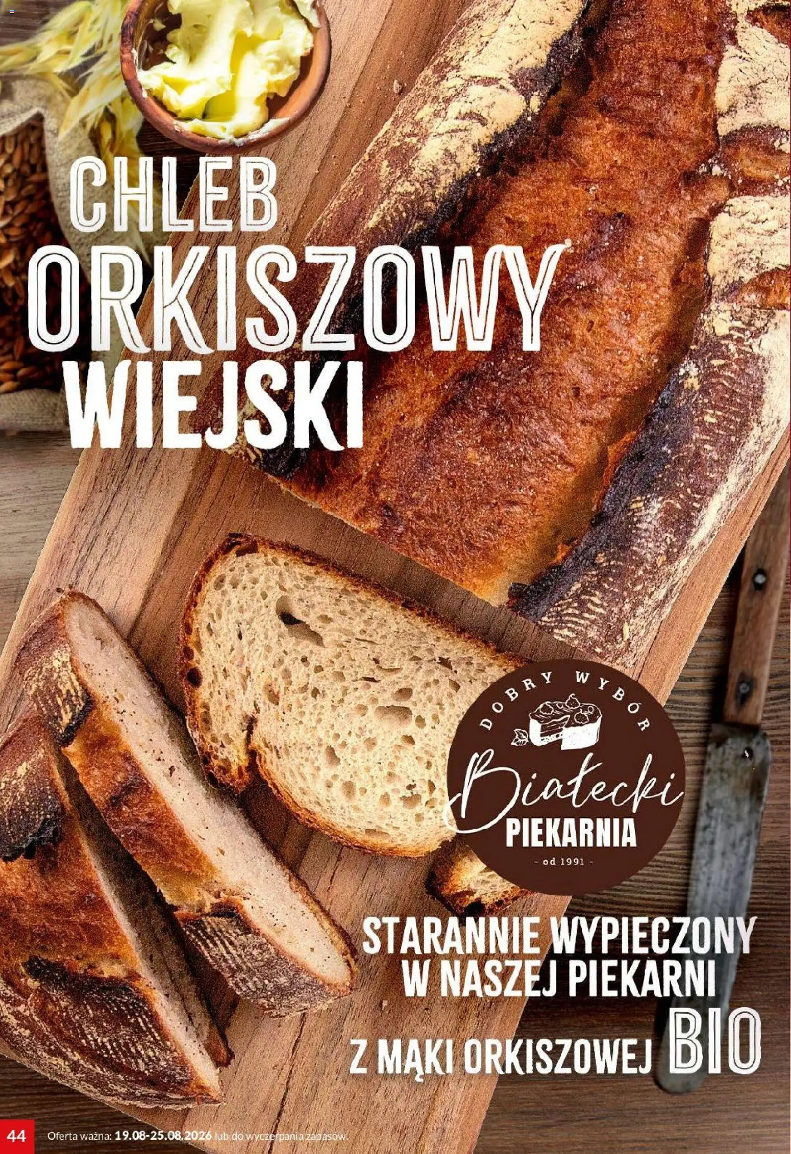 Twój Market gazetka od 19.08.2026 | Strona: 44 | Produkty: Piekarnia, Chleb