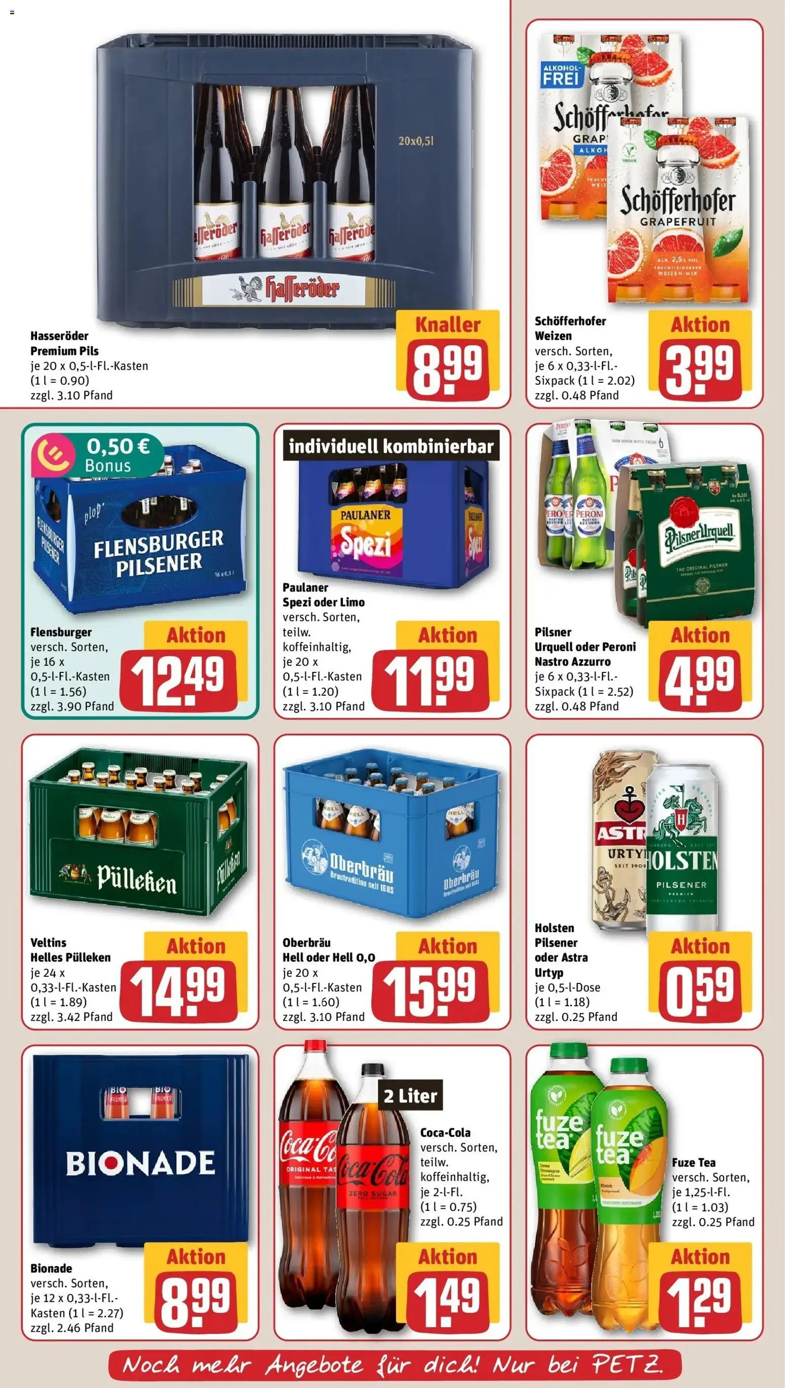 REWE Prospekt ab 10.08.2026 zum Blättern » Angebote | Seite: 22 | Produkte: Helles pulleken, Astra, Holsten, Grapefruit