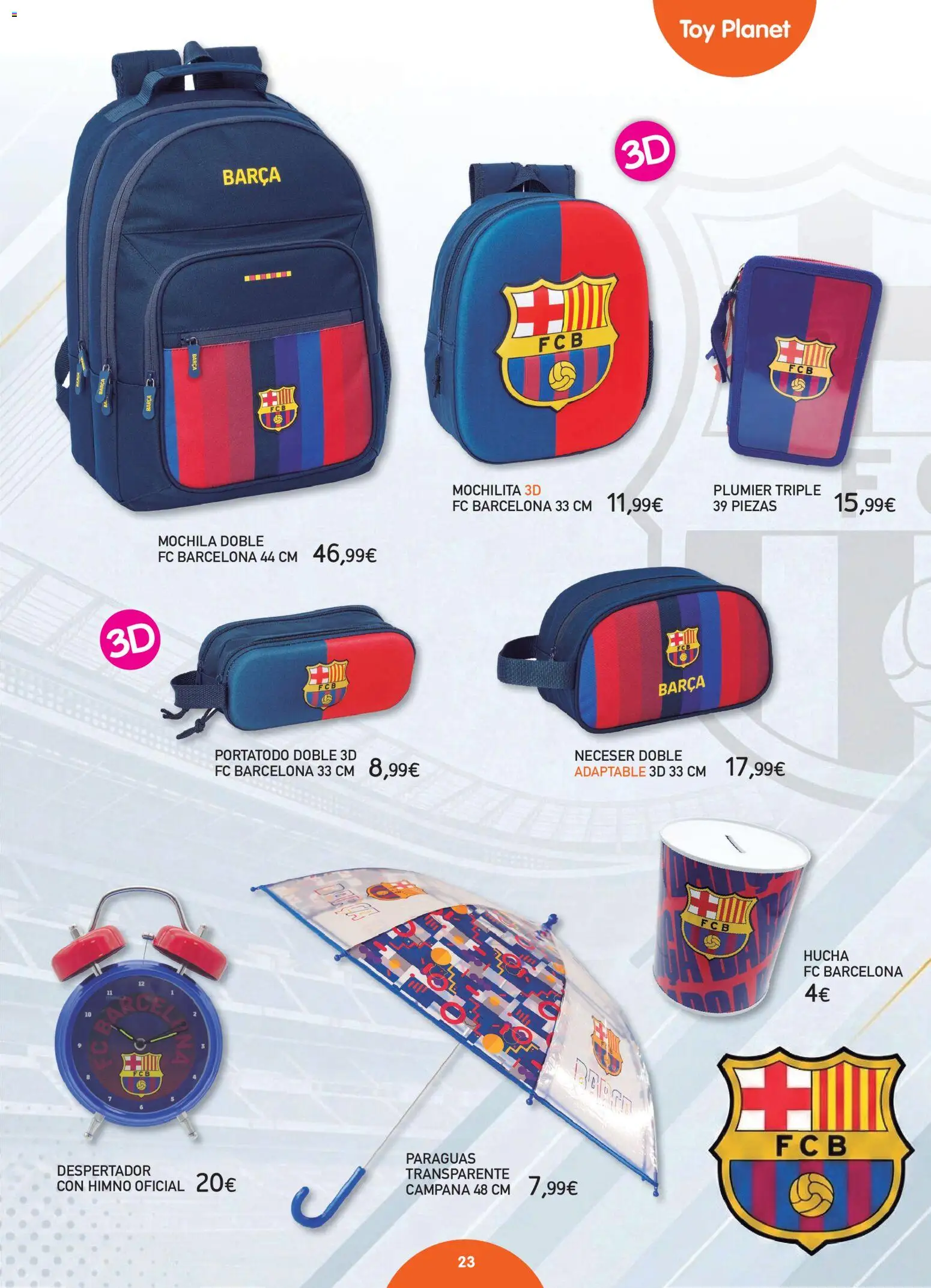 Toy Planet catálogo de Vuelta a Clase │ válido desde el 10/08/2026 | Página: 23 | Productos: Mochila, Despertador, Neceser
