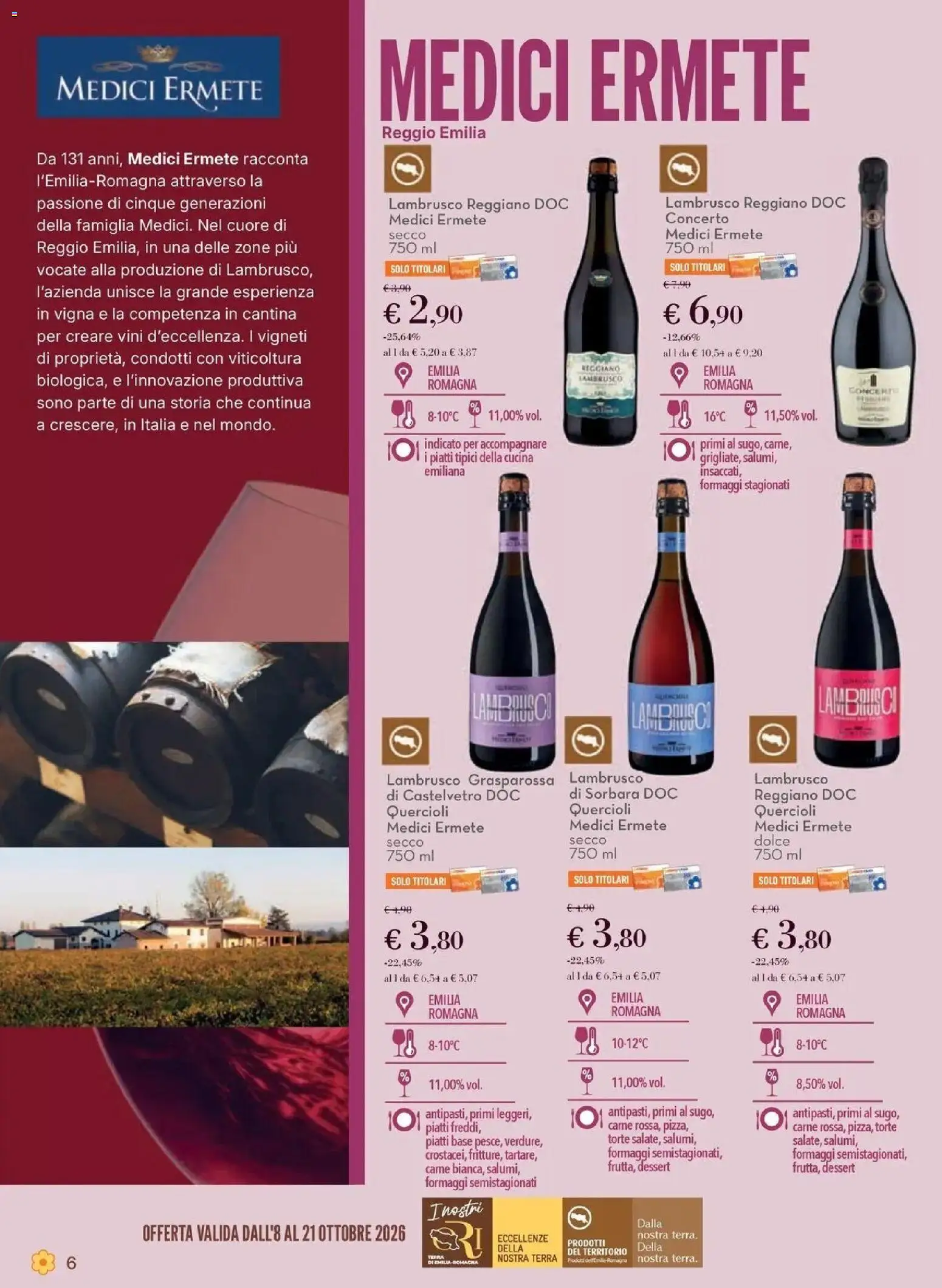 Anteprima volantino Conad dal 08/10/2026 prossima settimana | Pagina: 6 | Prodotti: Piatti, Carne, Dessert, Terra