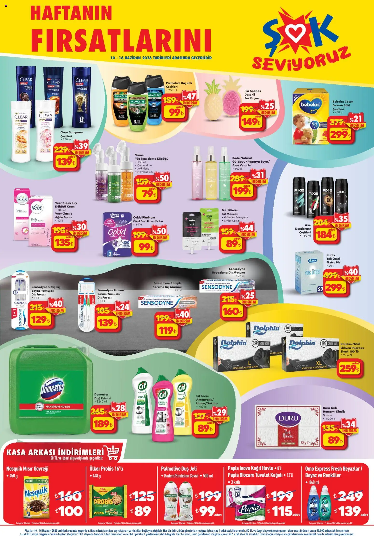 Şok Market Katalog - 10.06.2026 tarihinden itibaren geçerlidir | Sayfa: 2 | Ürünler: Duş jeli, Tarih, Mısır, Kasa
