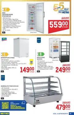 Metro angebote Profi ab 01.10.2026 gültig | Seite: 49 | Produkte: Gefrierschrank, Korb