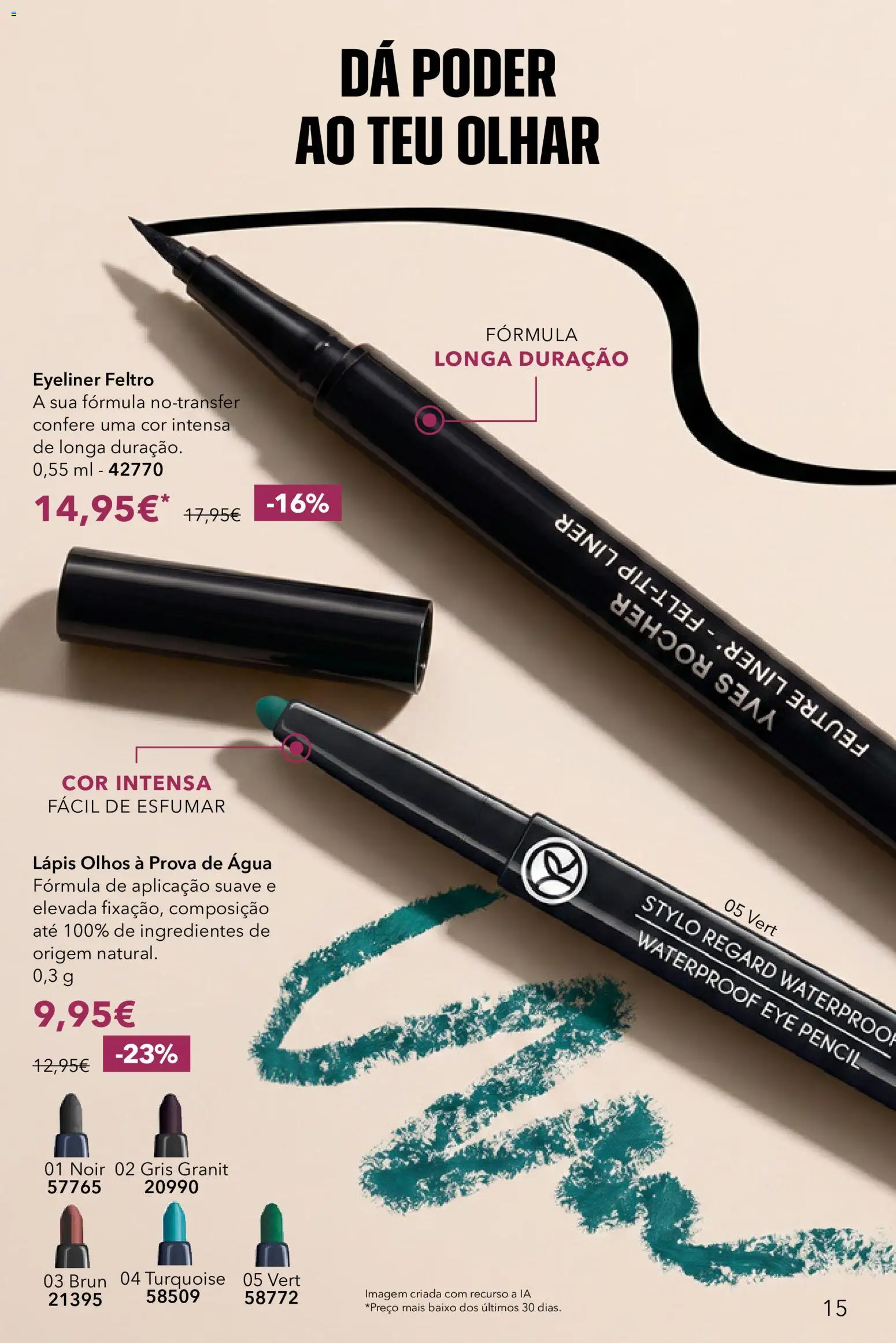 Yves Rocher Catalogo 13 │ válido de 21/10/2026 | Página: 15 | Produtos: Agua, Ingredientes