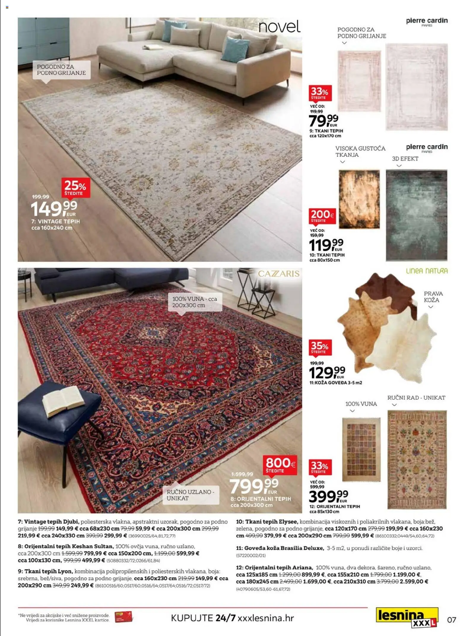 Lesnina katalog | vrijedi od 10.09.2026 | Stranica: 7 | Proizvodi: Tepih
