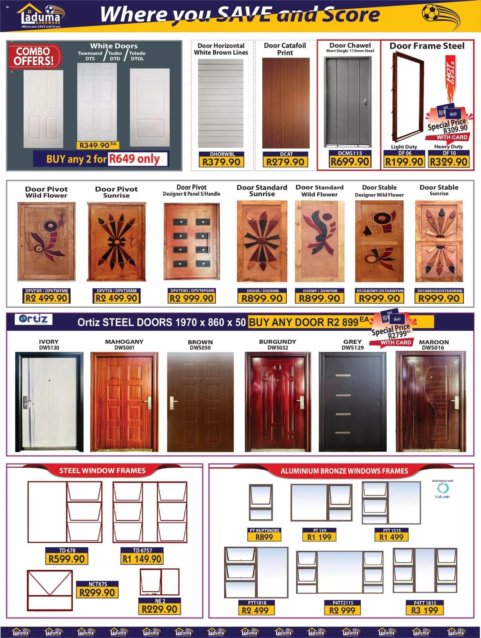 New Laduma Hardware catalogue – valid from 01.04.2026 | Page: 14 | Products: Frame, Stable door, Door frame, Light