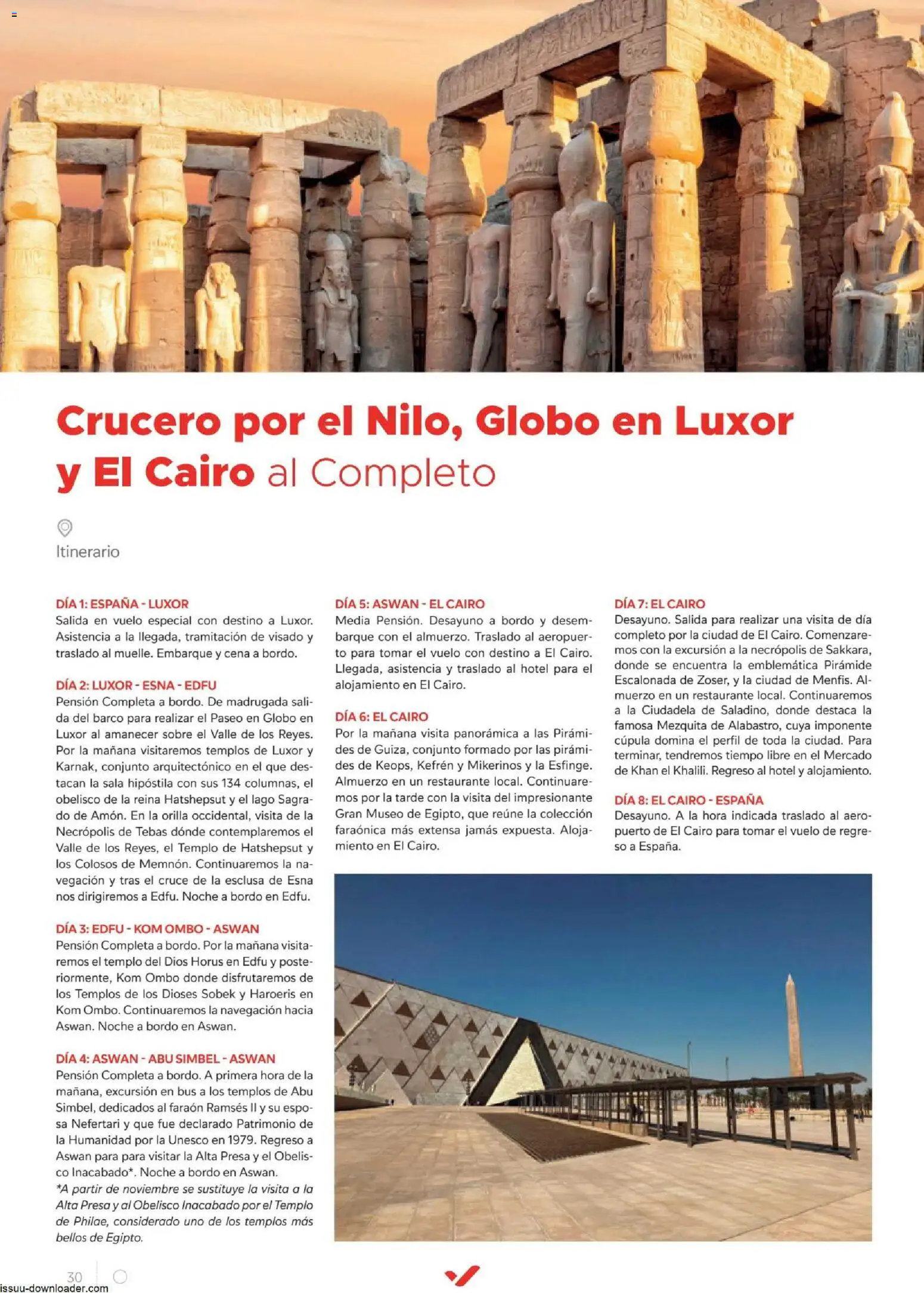 Halcón Viajes Egípto │ válido desde el 06/07/2026 | Página: 30 | Productos: Navegación