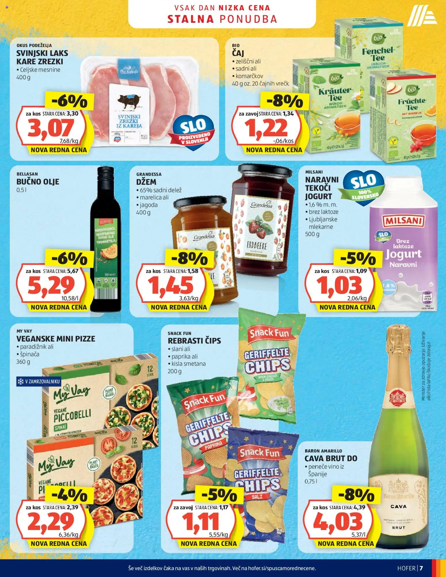 Novi Hofer katalog ponudbe – veljaven od 29.07.2026 | Stran: 7 | Izdelki: Paprika, Bučno olje, Paradiznik, Cips