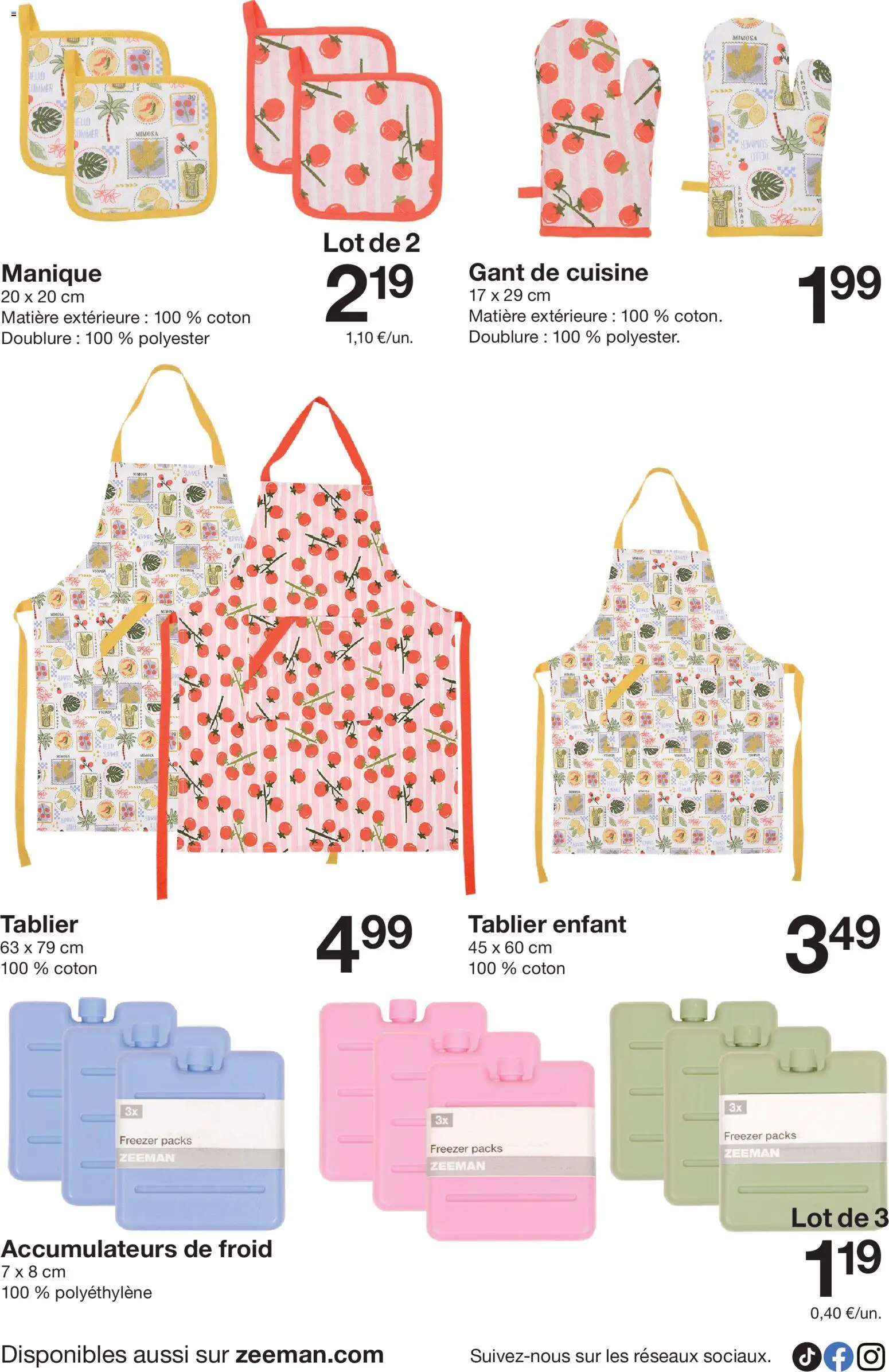 {H1} | Page: 6 | Produits: Gant de cuisine, Tablier, Coton