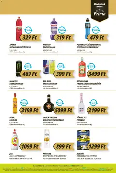 CBA Príma akciós újság - amely érvényes a következő dátumtól: 11.06.2026 | Oldal: 9 | Termékek: Red bull, Becherovka, Grapefruit