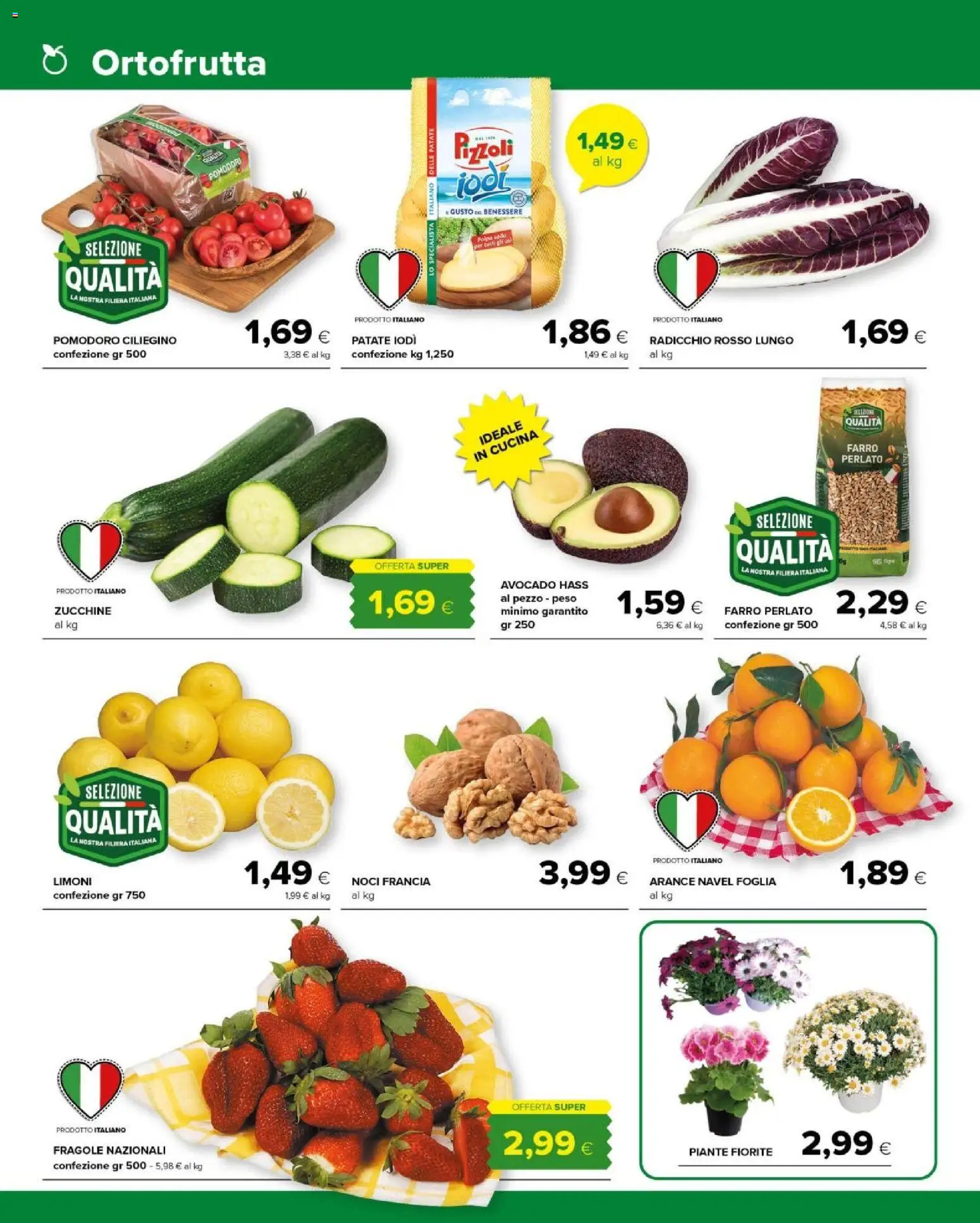 Volantino Tigre del 10.03.2026 | Pagina: 2 | Prodotti: Arance, Avocado, Noci, Farro