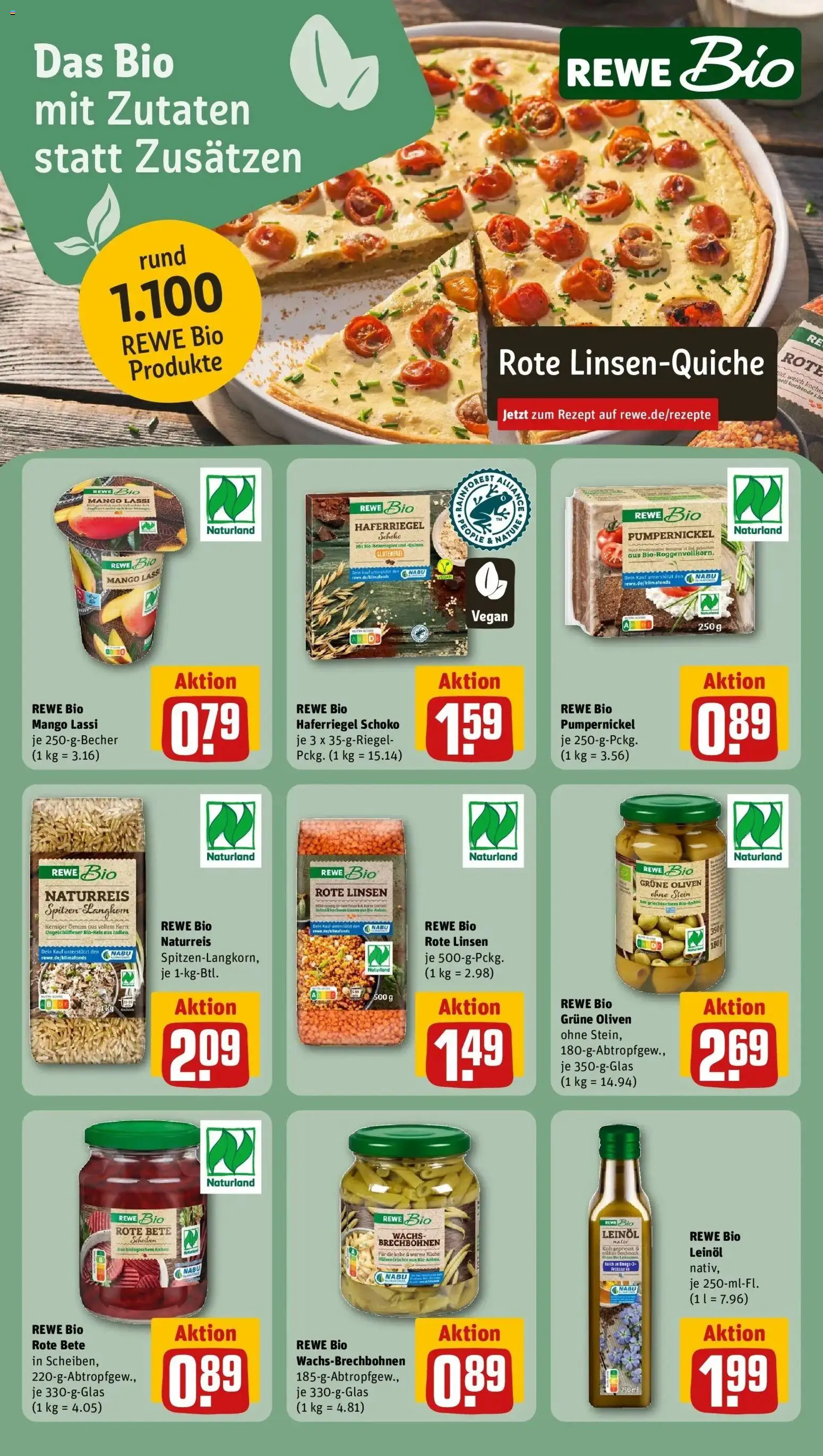 Rewe Prospekt Daun / Pützborn	 – gültig ab 05.04.2026 | Seite: 15 | Produkte: Leinöl, Küche, Mango