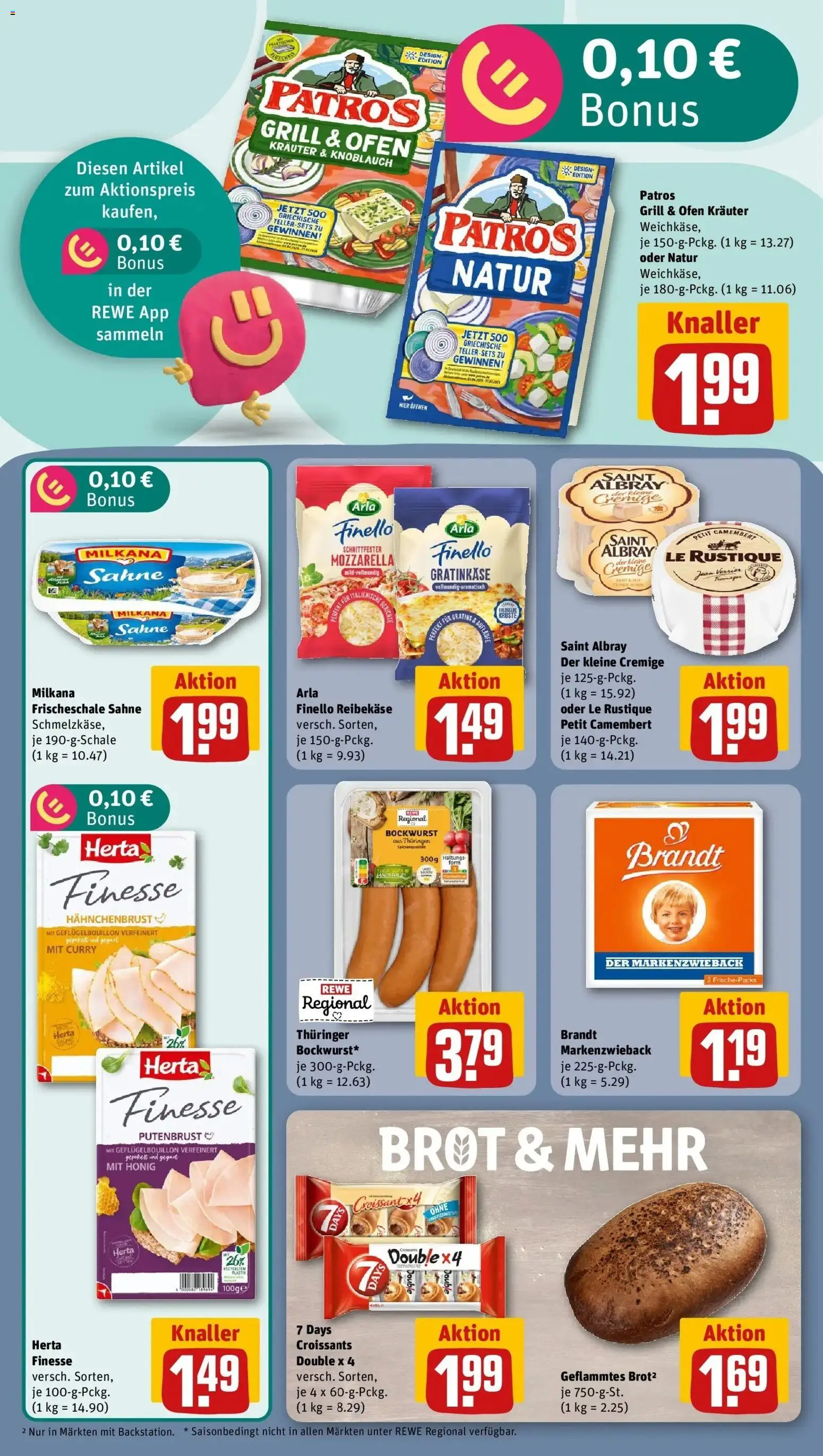 Rewe Prospekt Meuselwitz – gültig ab 27.07.2026 | Seite: 12 | Produkte: Bockwurst, Milkana, Sahne, Hahnchenbrust